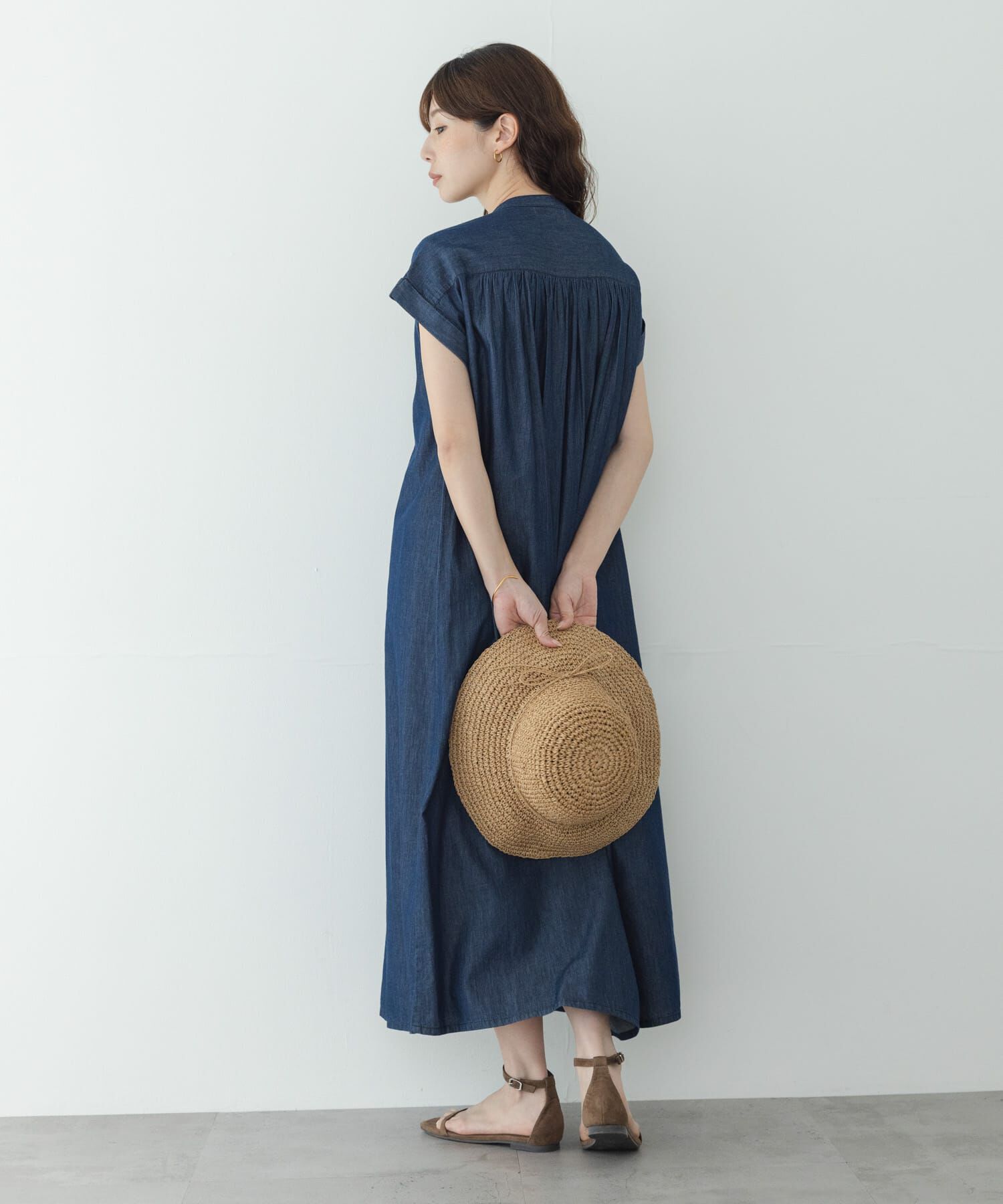 Sonny Label 「デニムピンタックヨークフレンチワンピース」|ワンピース|