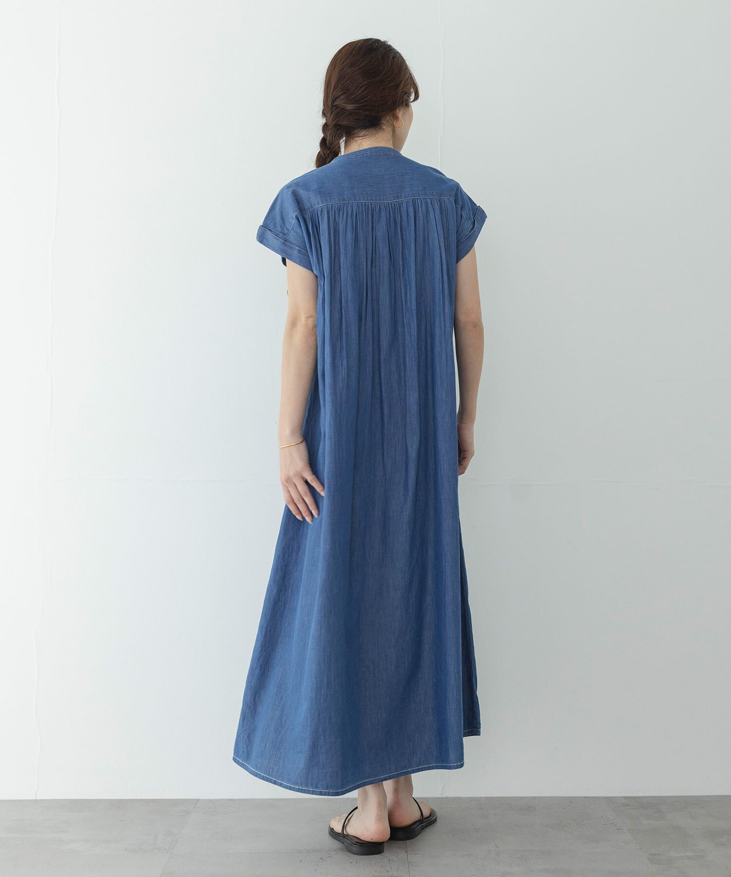 Sonny Label 「デニムピンタックヨークフレンチワンピース」|ワンピース|