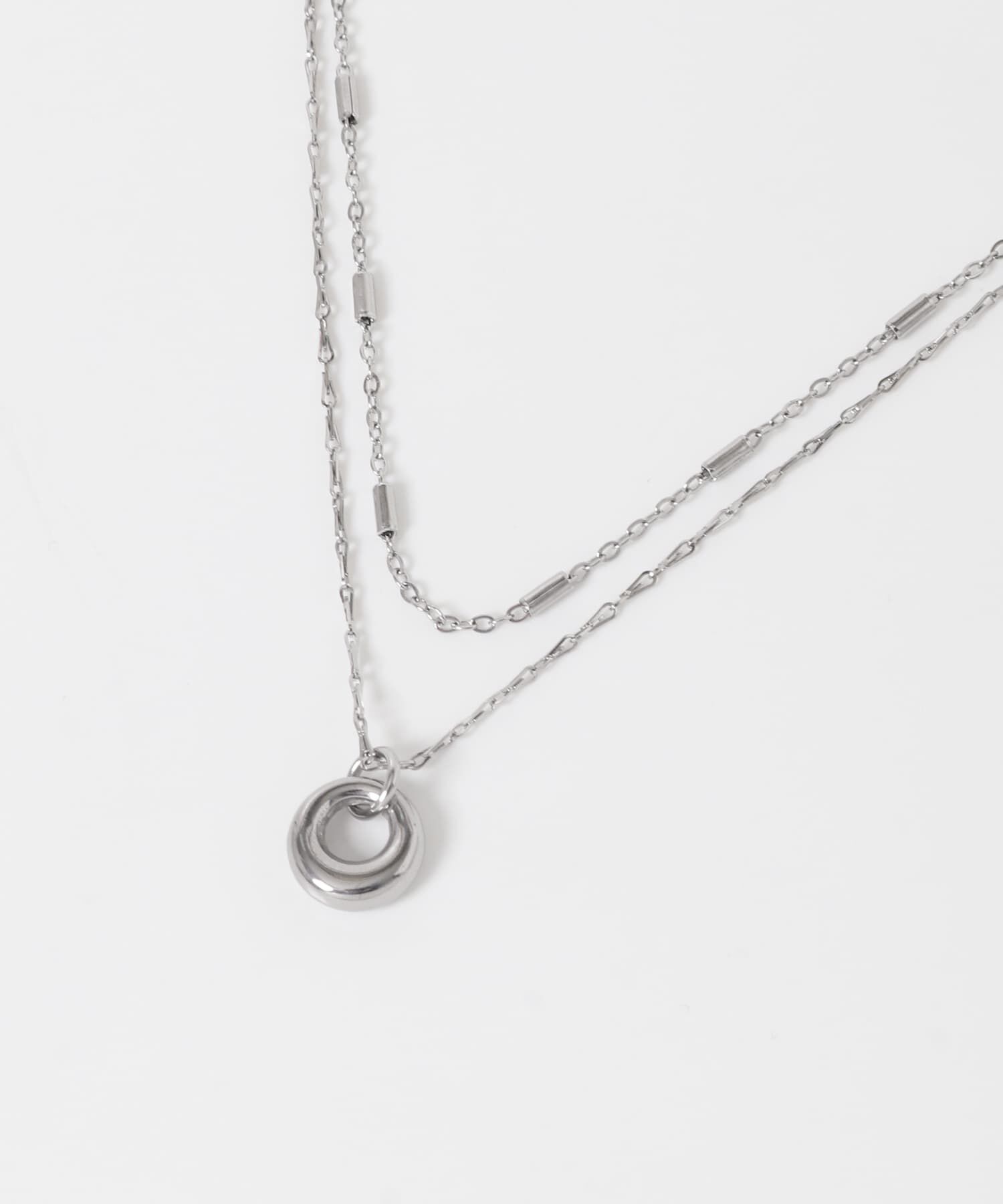 SMELLY「ステンレスラウンドトップ2セットネックレス」|ネックレス|