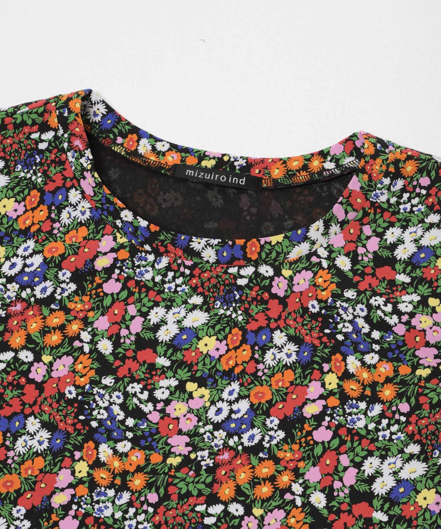 URBAN RESEARCH DOORS「mizuiro-ind　FLOWER PRINT T-SHIRTS」|Tシャツ・カットソー|