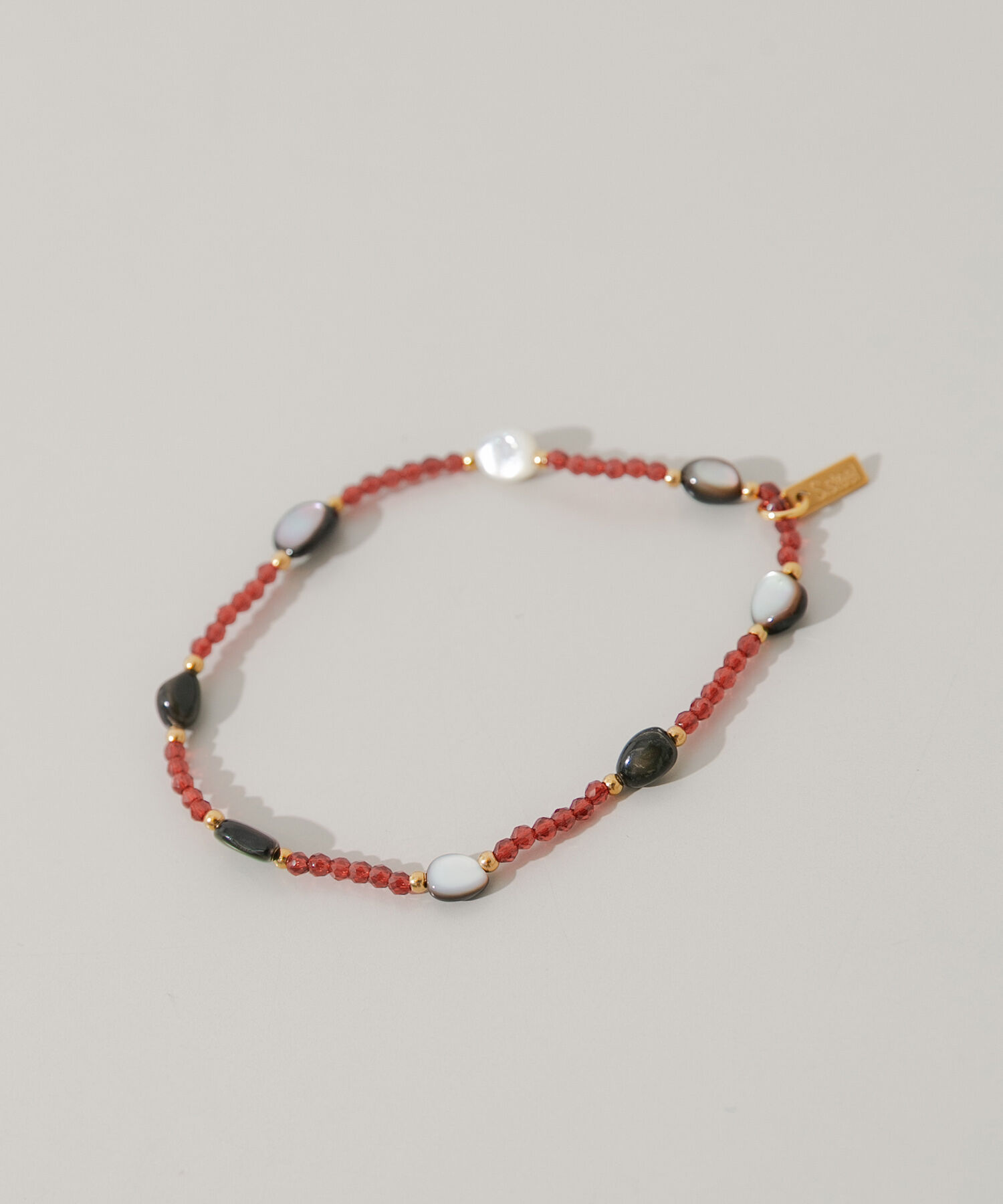 SMELLY「ステンレスストーンカラービーズブレスレット」|ブレスレット・バングル|