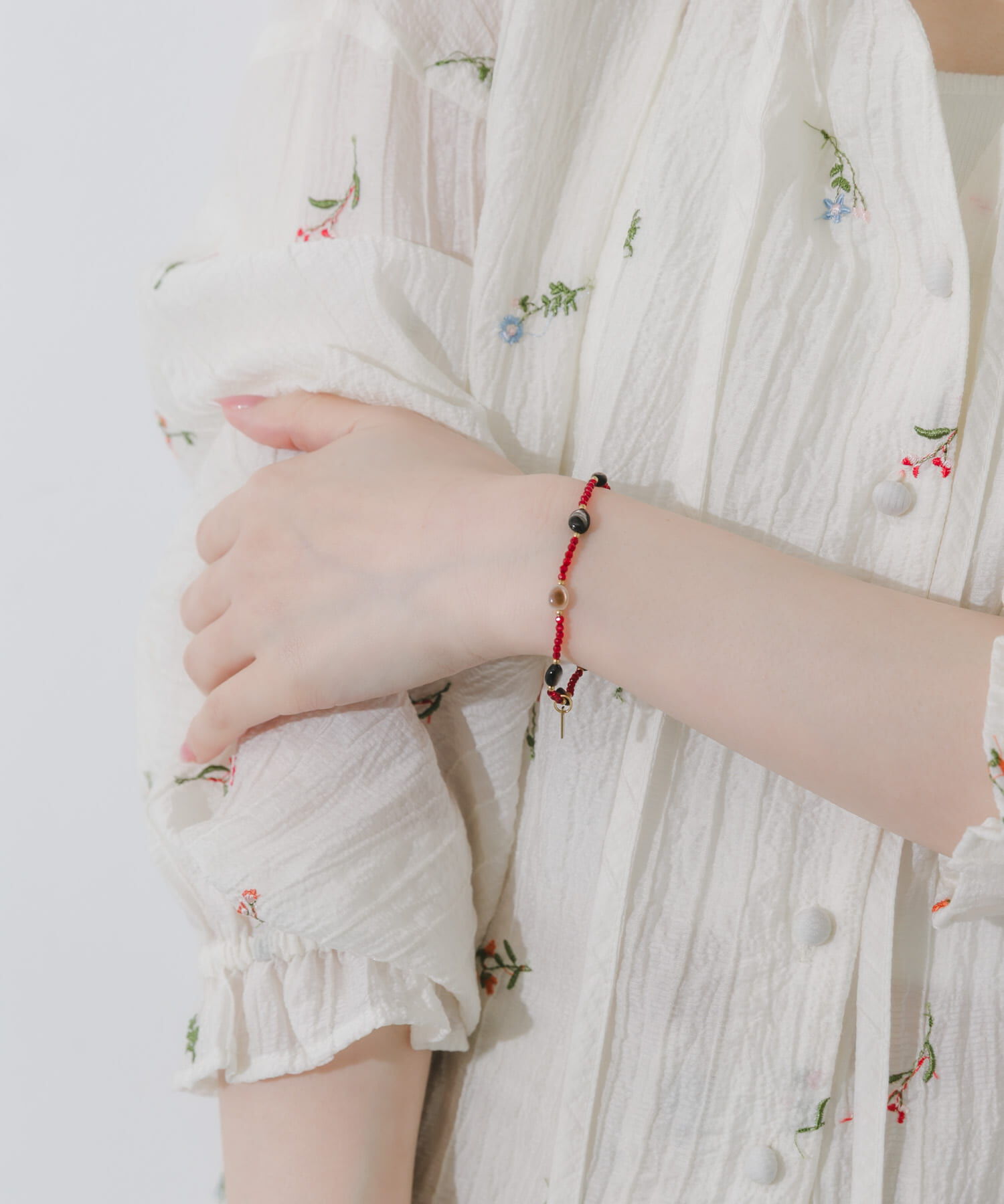 SMELLY「ステンレスストーンカラービーズブレスレット」|ブレスレット・バングル|