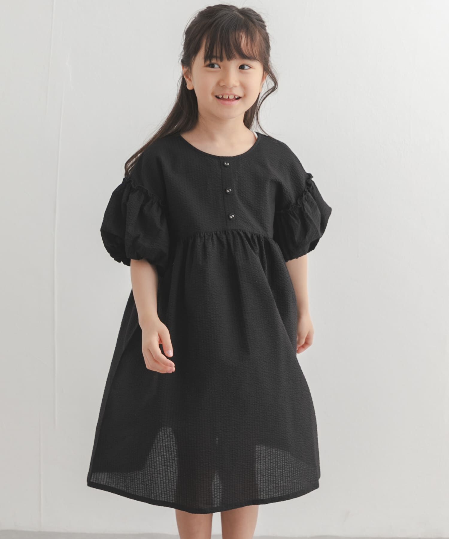 URBAN RESEARCH DOORS「サッカー2WAYワンピース(KIDS)」|ワンピース|ブラック