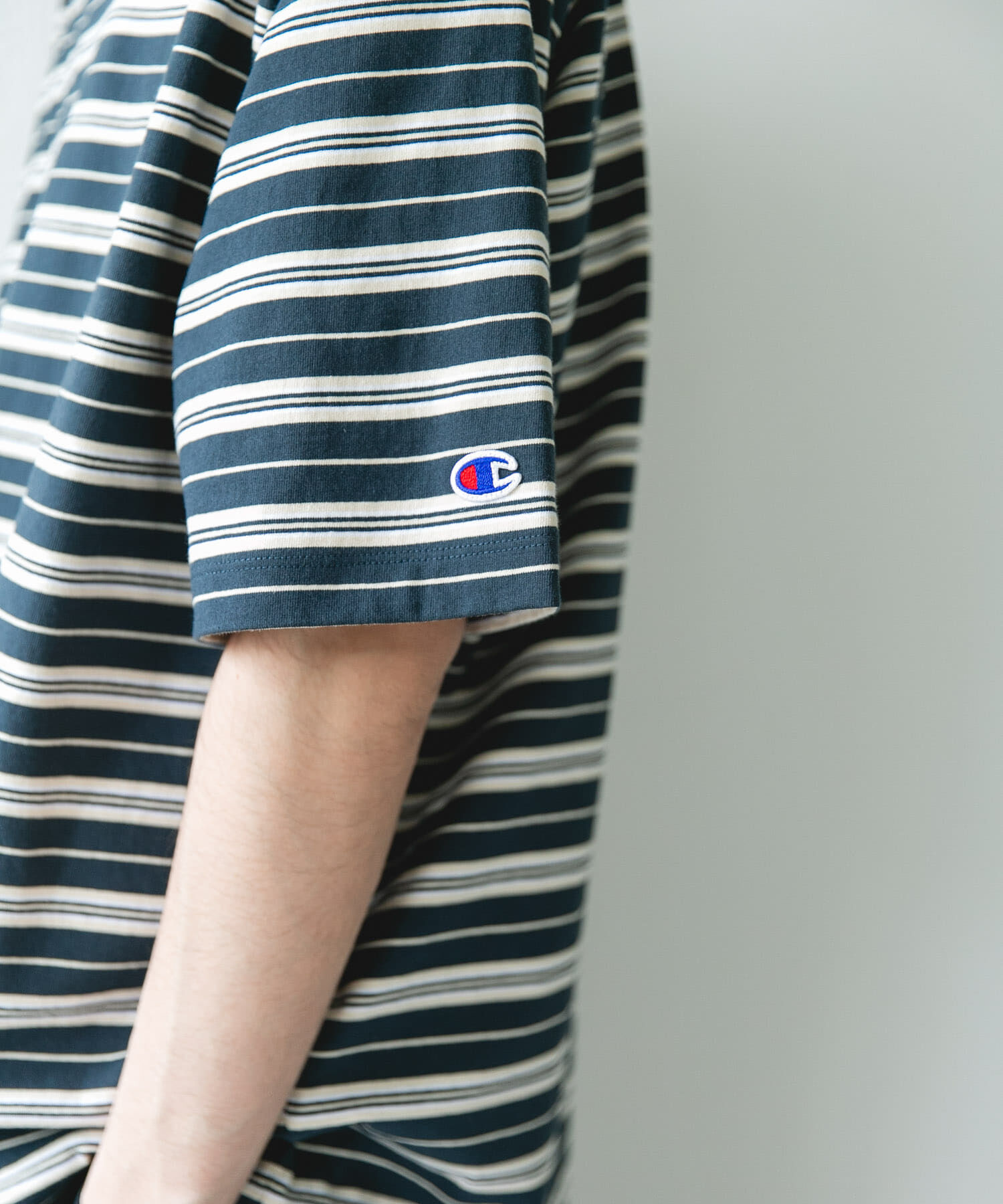 URBAN RESEARCH DOORS「『別注』CHAMPION&times;DOORS　BORDER T-SHIRTS」|Tシャツ・カットソー|