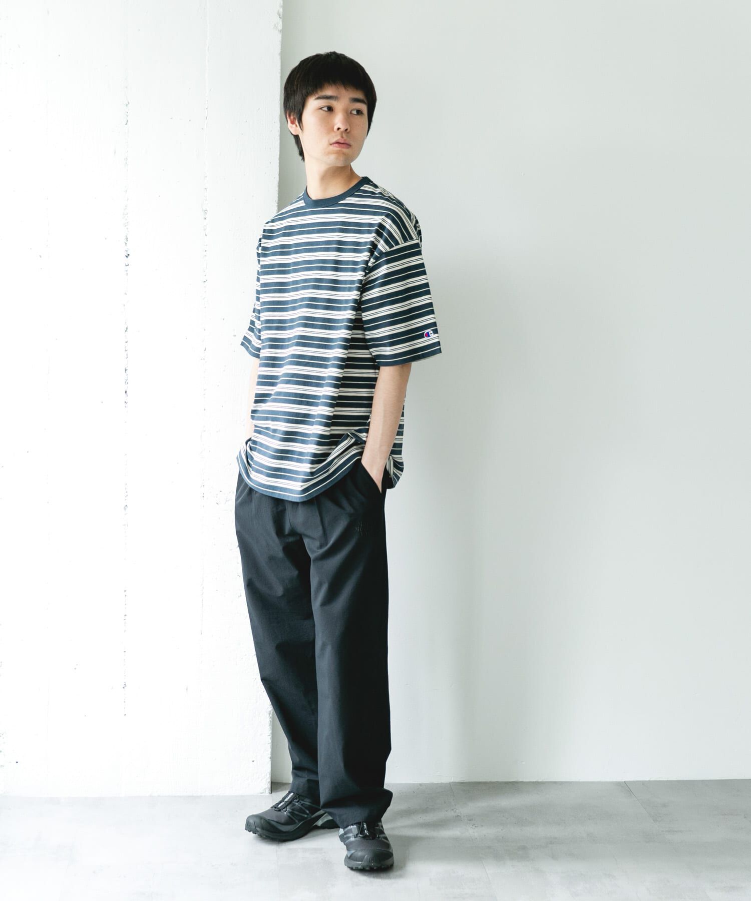 URBAN RESEARCH DOORS「『別注』CHAMPION&times;DOORS　BORDER T-SHIRTS」|Tシャツ・カットソー|
