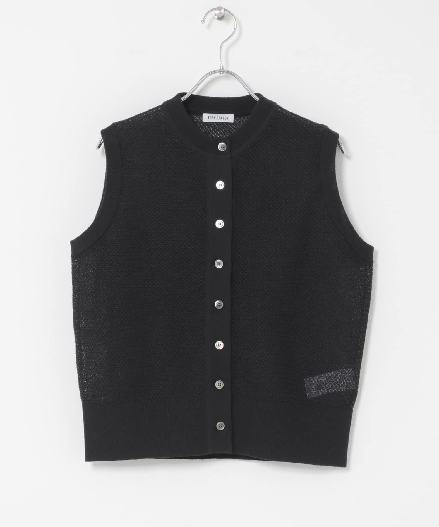 URBAN RESEARCH DOORS「FORK&SPOON　フロントボタンニットベスト」|ベスト・ジレ|
