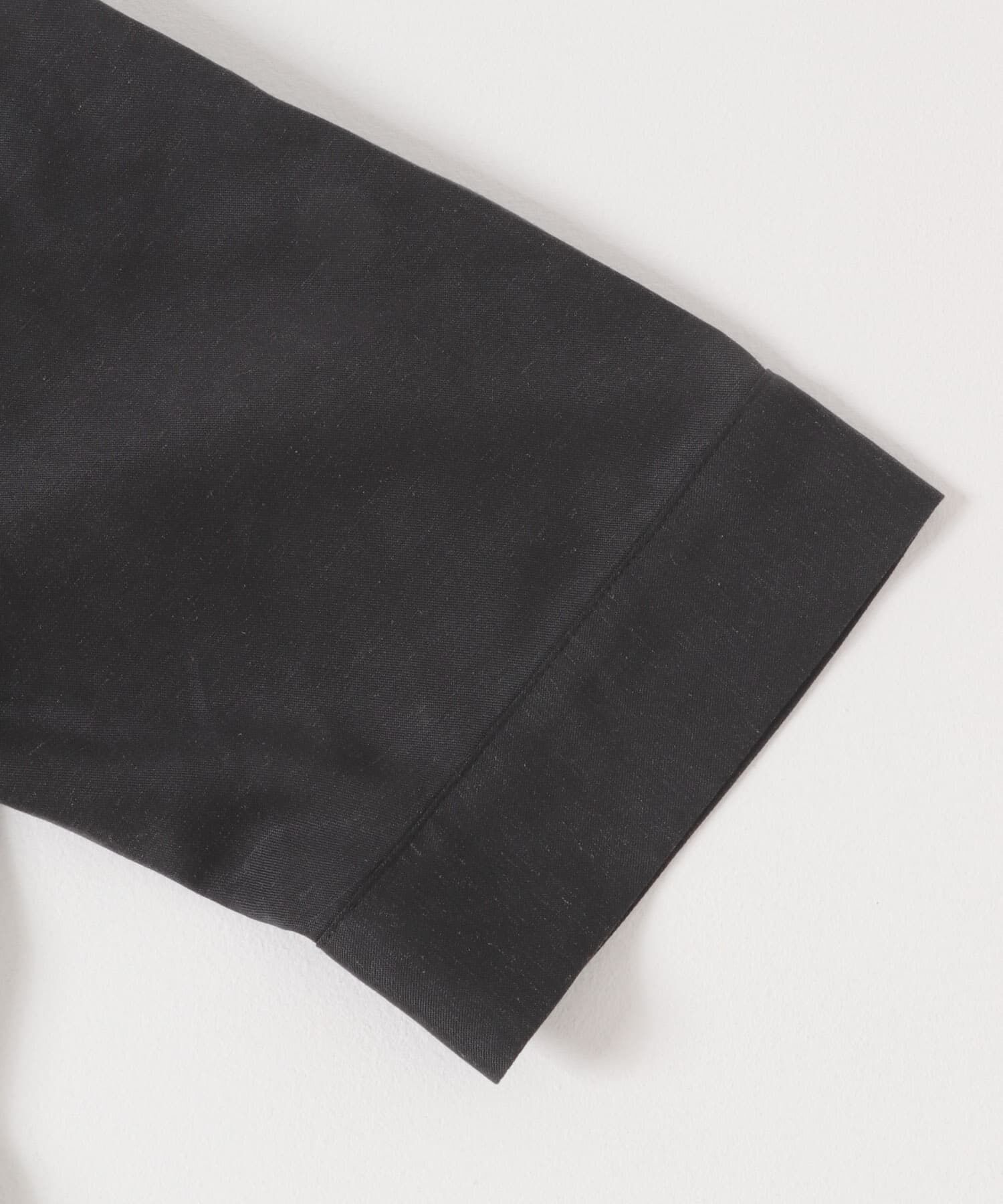 URBAN RESEARCH DOORS「ノーカラーバックギャザーブラウス」|シャツ・ブラウス|