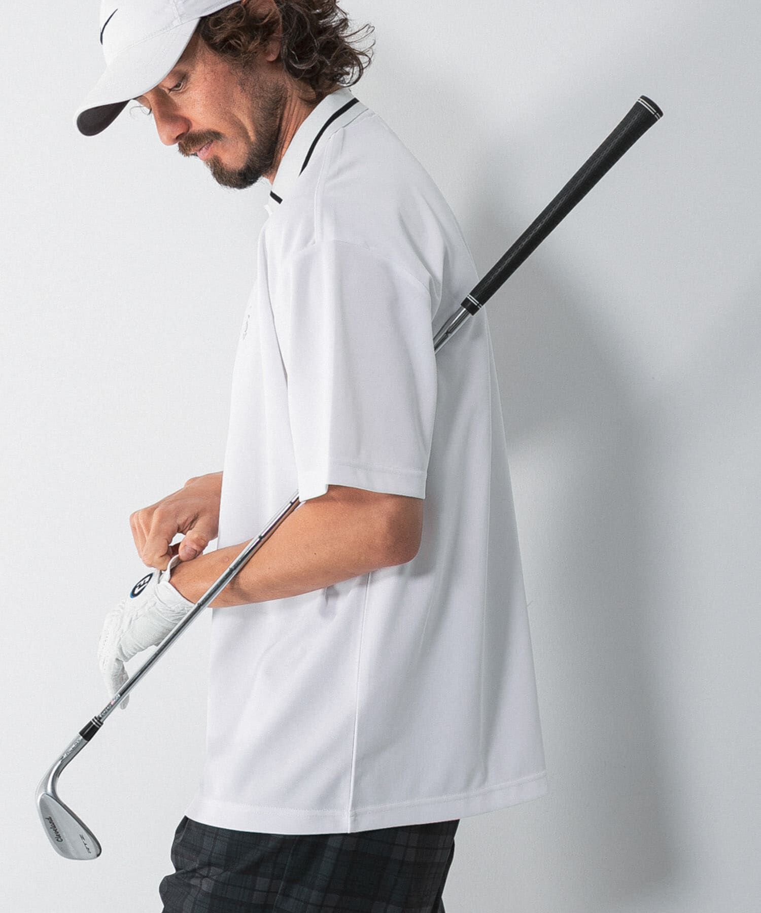 Sonny Label 「OOPS　吸水速乾ラインポロシャツ」|ポロシャツ|