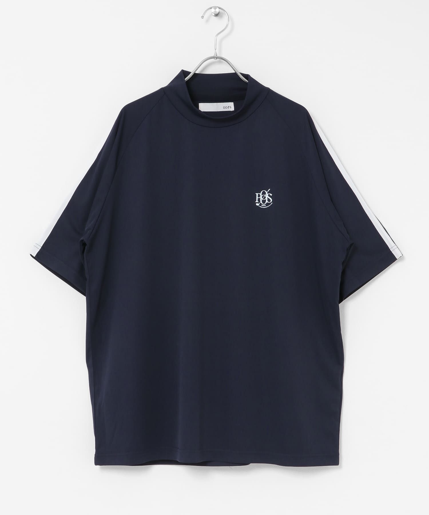 Sonny Label 「OOPS　吸水速乾ラインモックネックTシャツ」|Tシャツ・カットソー|