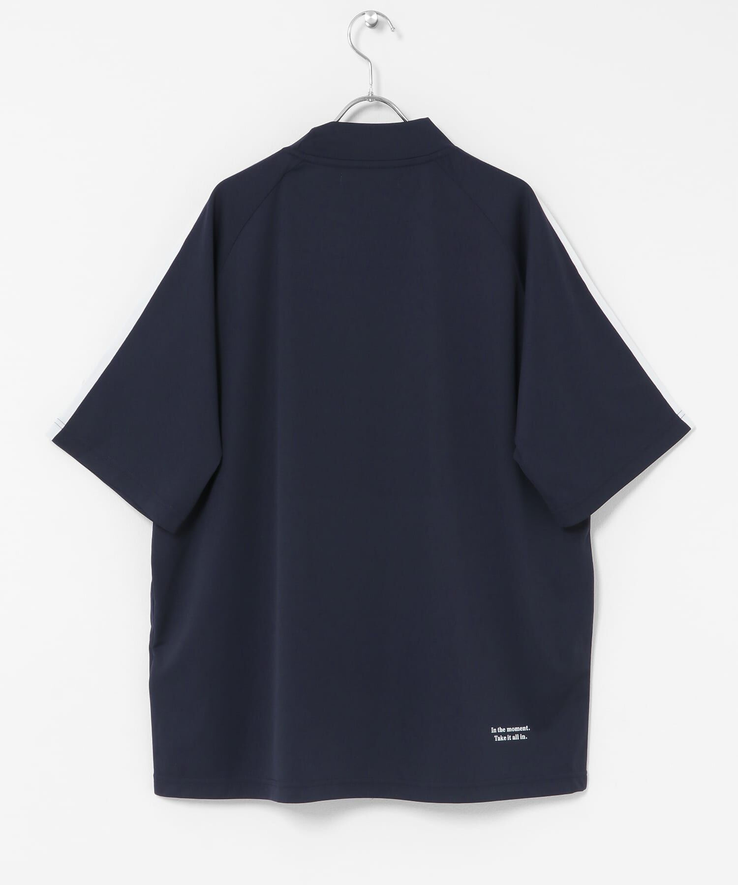 Sonny Label 「OOPS　吸水速乾ラインモックネックTシャツ」|Tシャツ・カットソー|