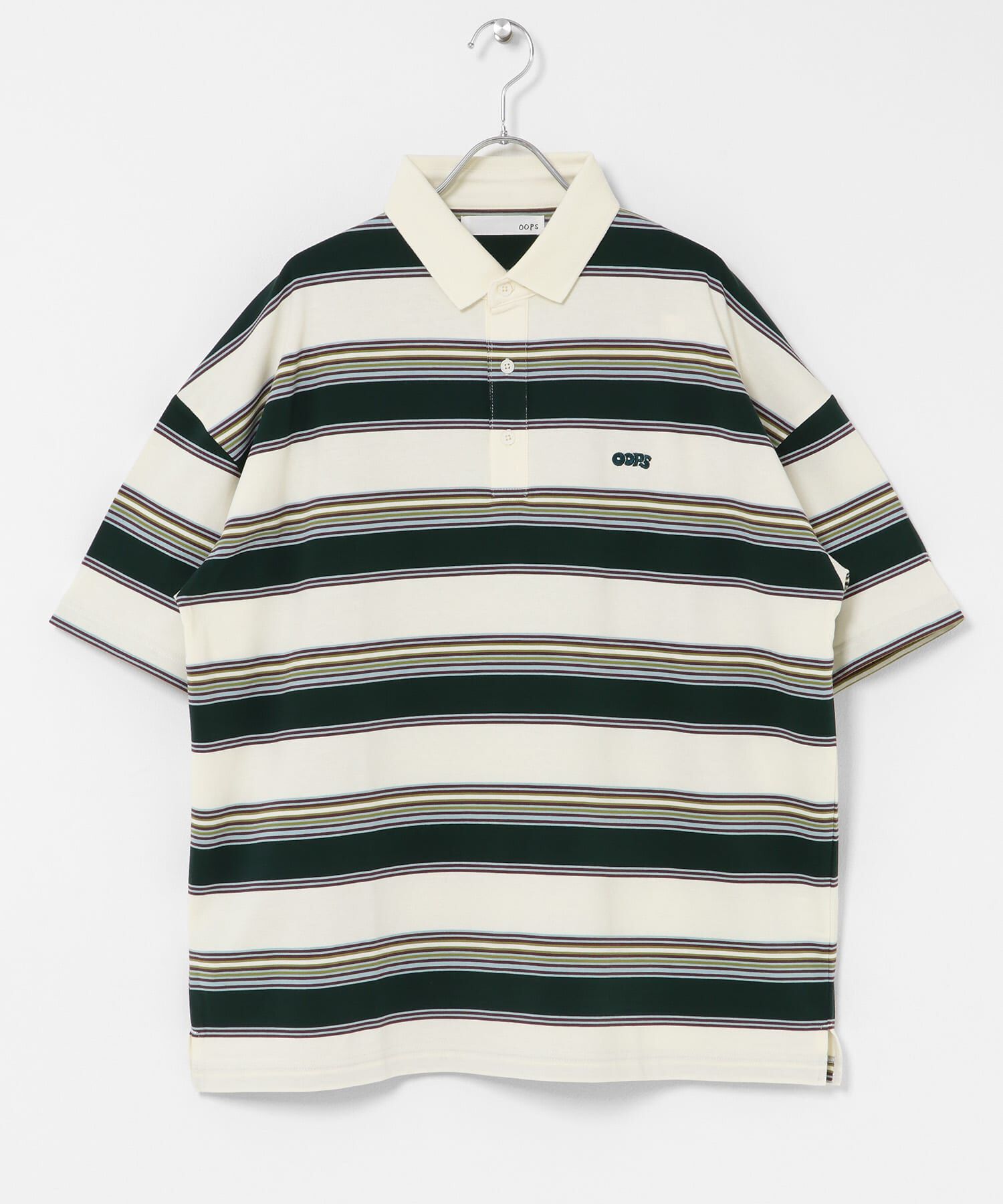 Sonny Label 「OOPS　接触冷感ボーダーポロシャツ」|ポロシャツ|