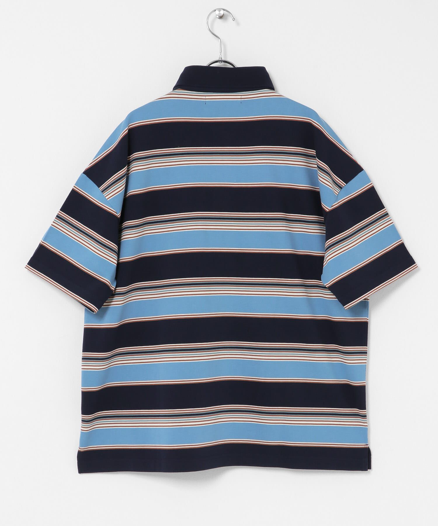Sonny Label 「OOPS　接触冷感ボーダーポロシャツ」|ポロシャツ|