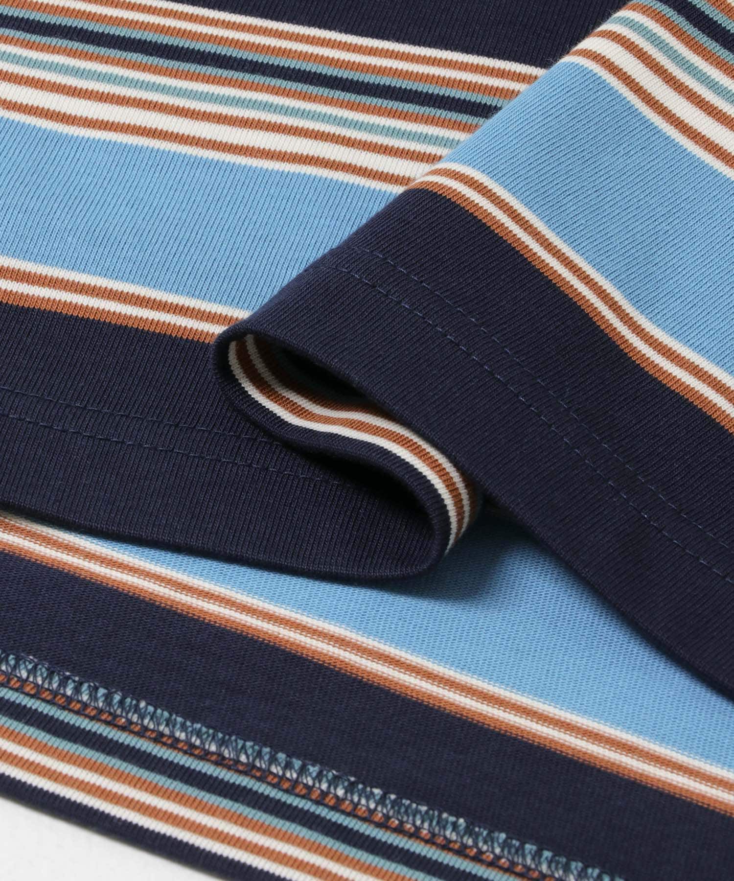 Sonny Label 「OOPS　接触冷感ボーダーポロシャツ」|ポロシャツ|