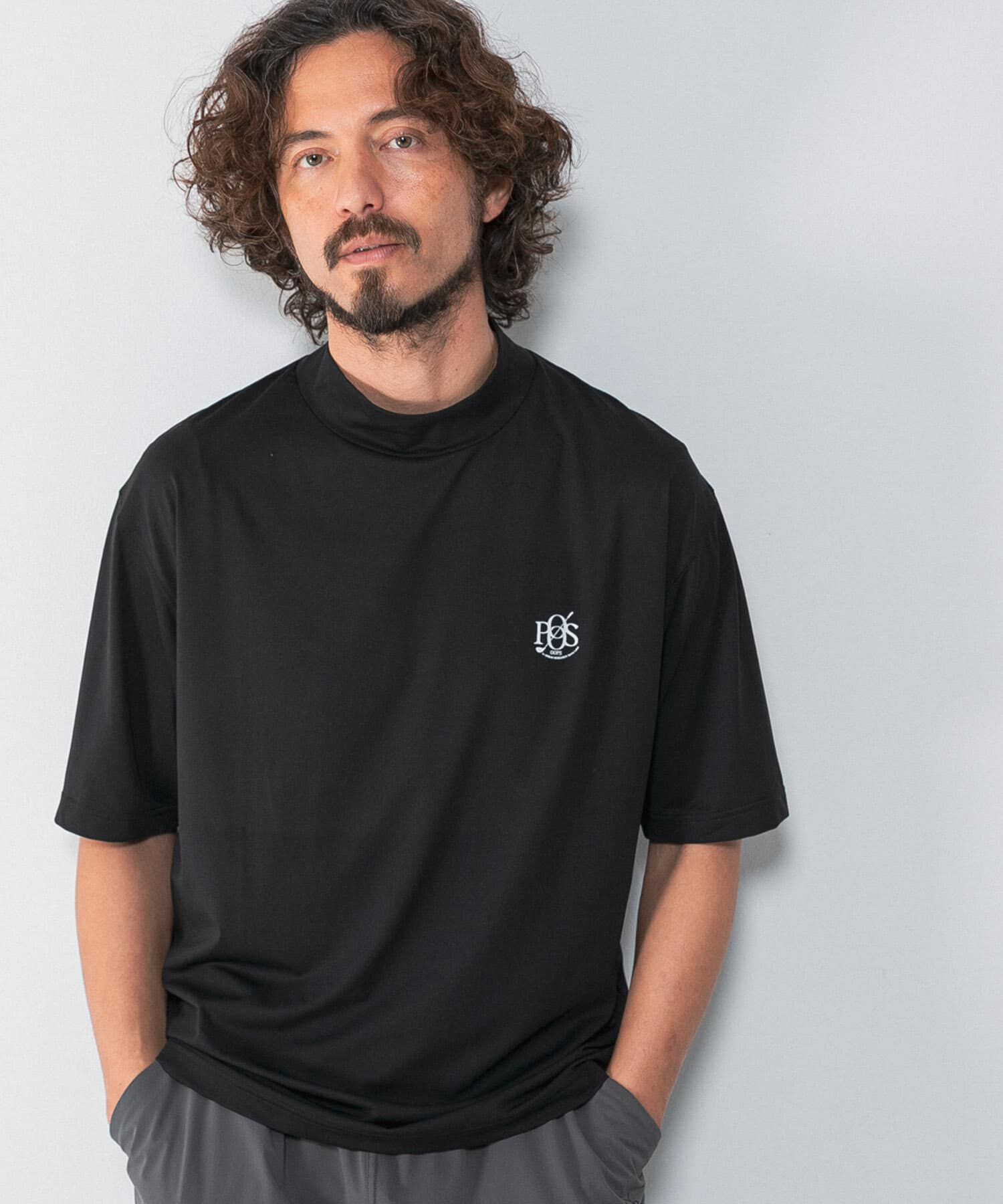 Sonny Label 「OOPS　吸水速乾モックネックTシャツ」|Tシャツ・カットソー|