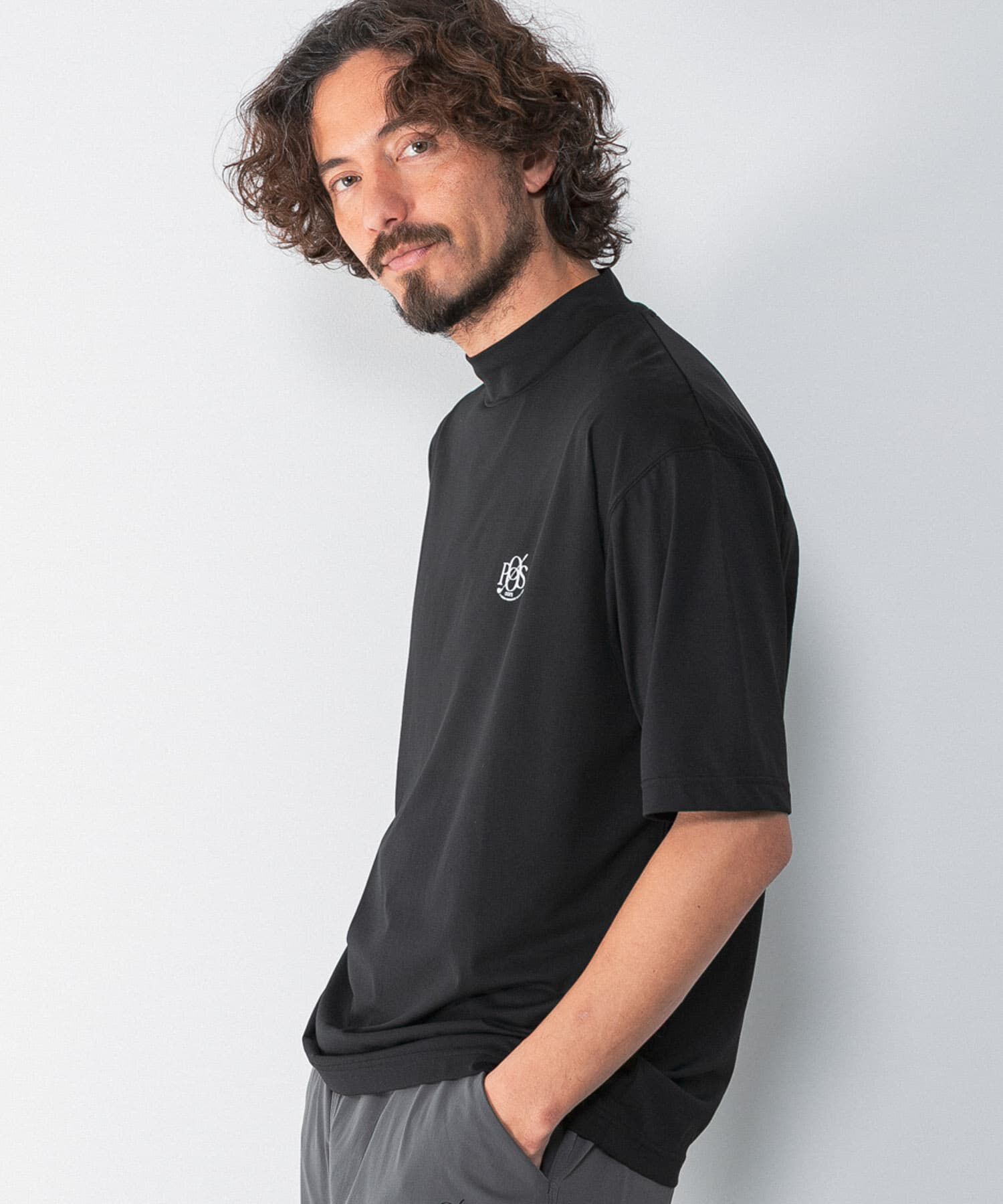 Sonny Label 「OOPS　吸水速乾モックネックTシャツ」|Tシャツ・カットソー|