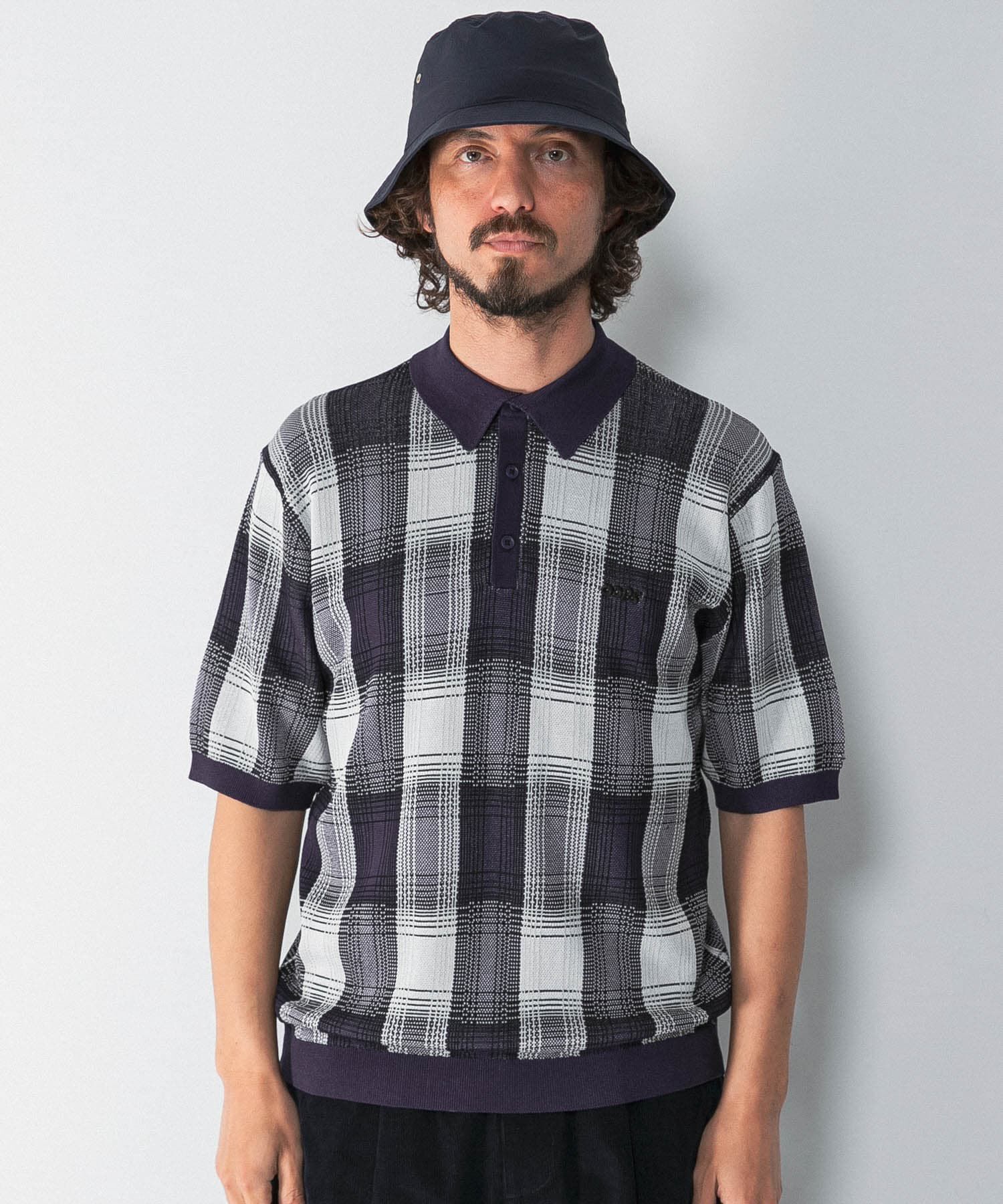 Sonny Label 「OOPS　チェックポロニット」|ニット・セーター|