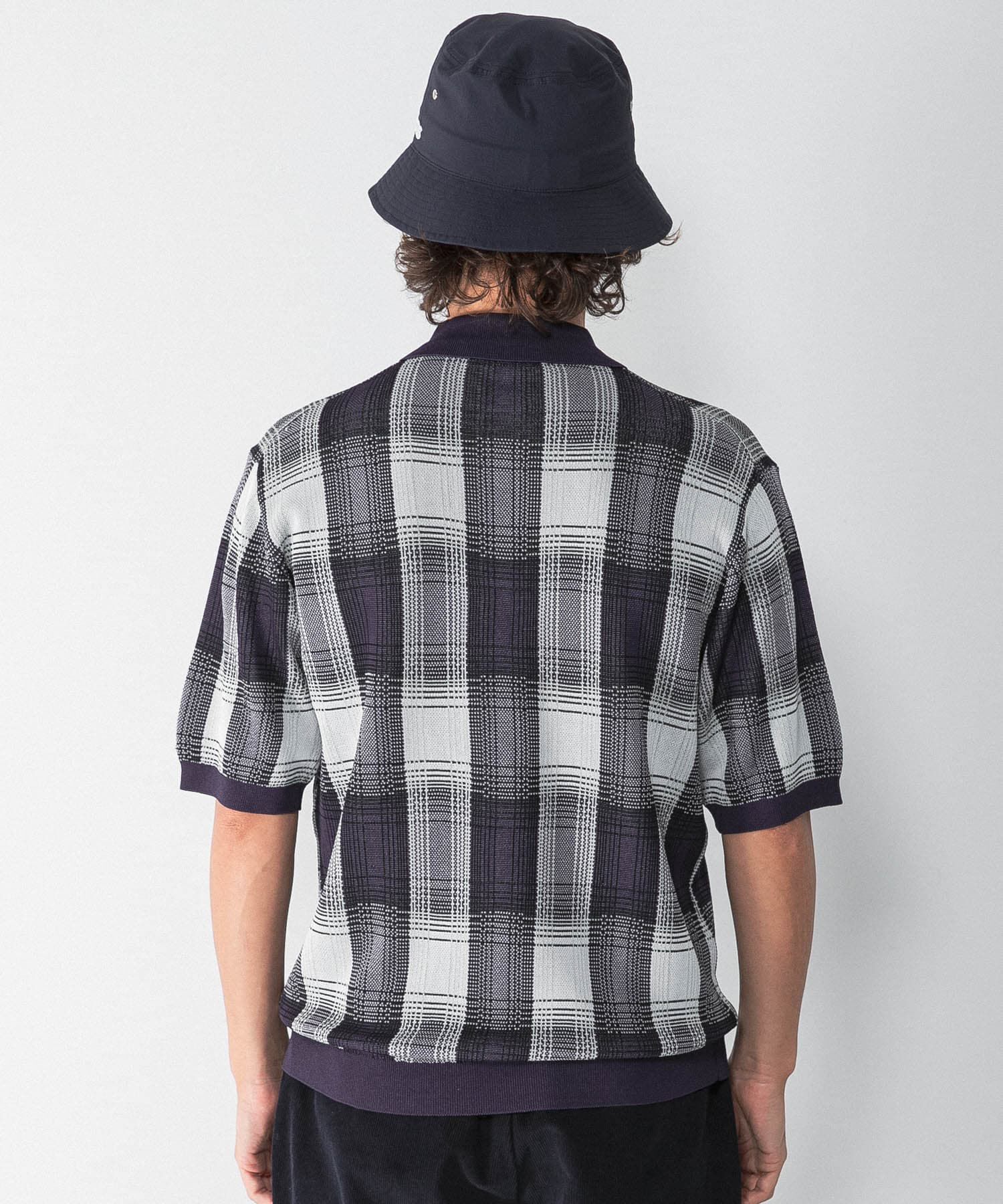 Sonny Label 「OOPS　チェックポロニット」|ニット・セーター|