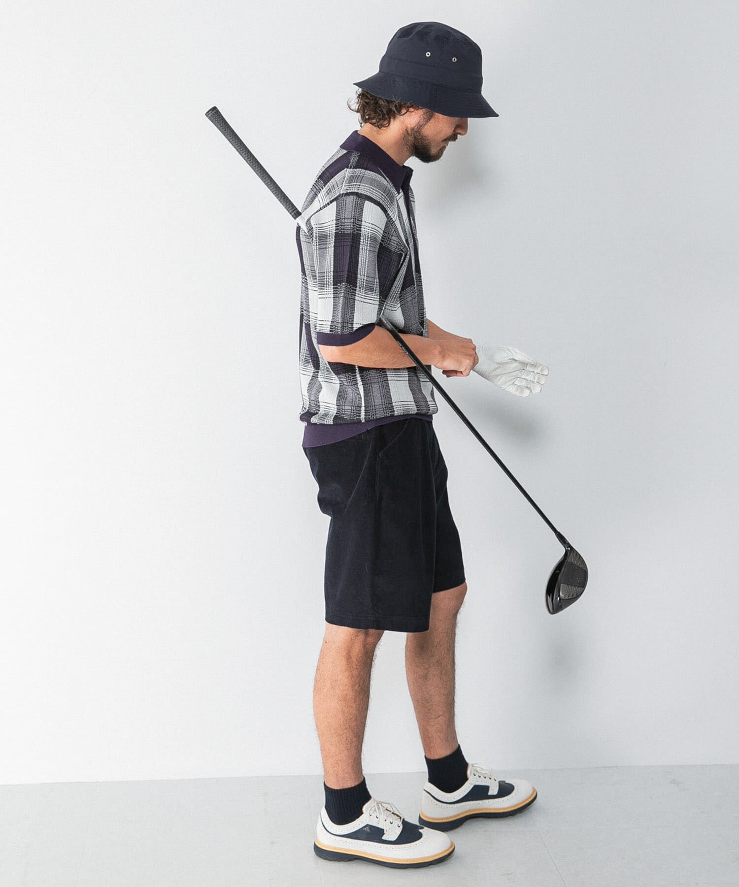 Sonny Label 「OOPS　チェックポロニット」|ニット・セーター|