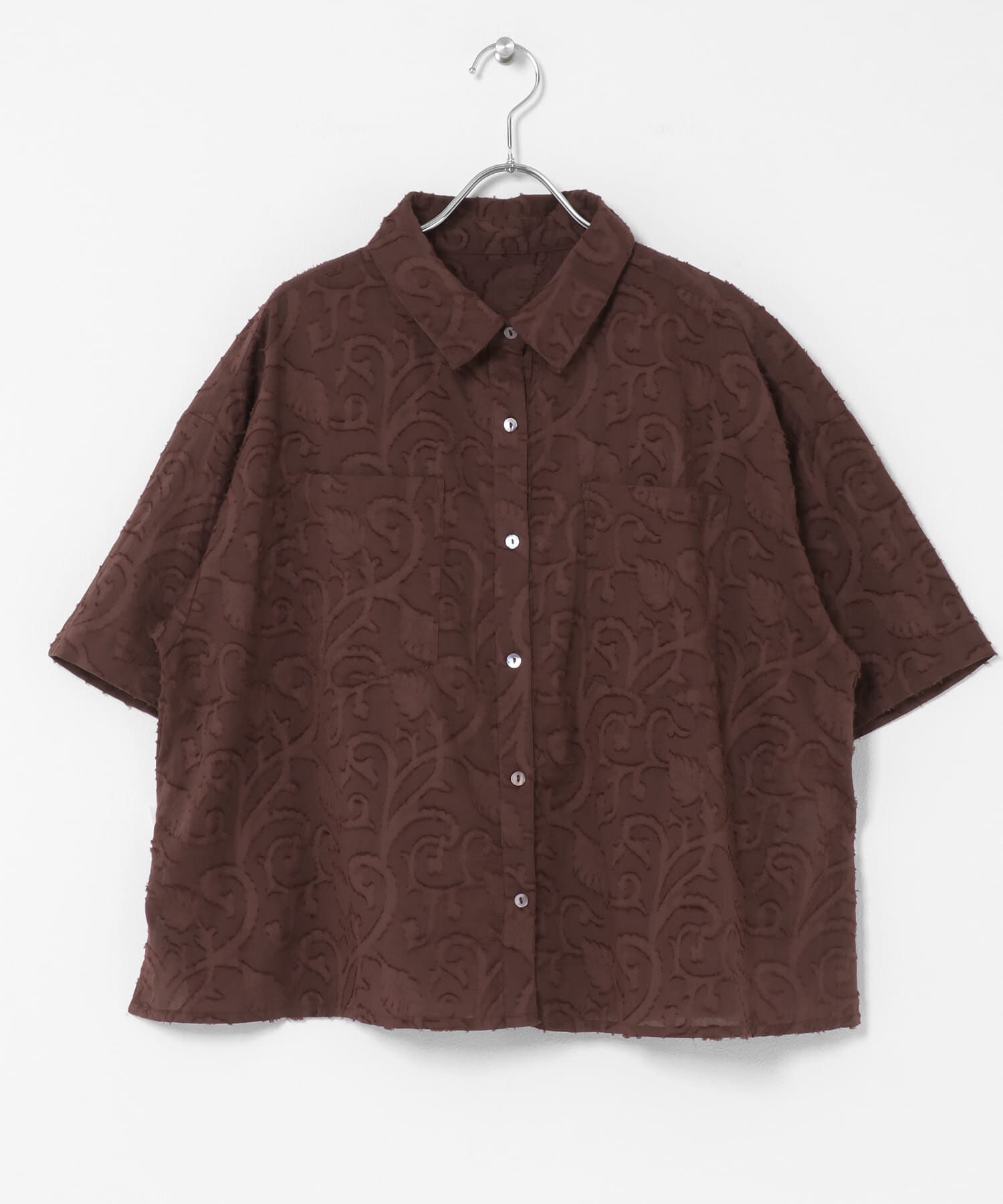 Sonny Label 「ボタニカル柄コットンジャガードシャツ」|シャツ・ブラウス|