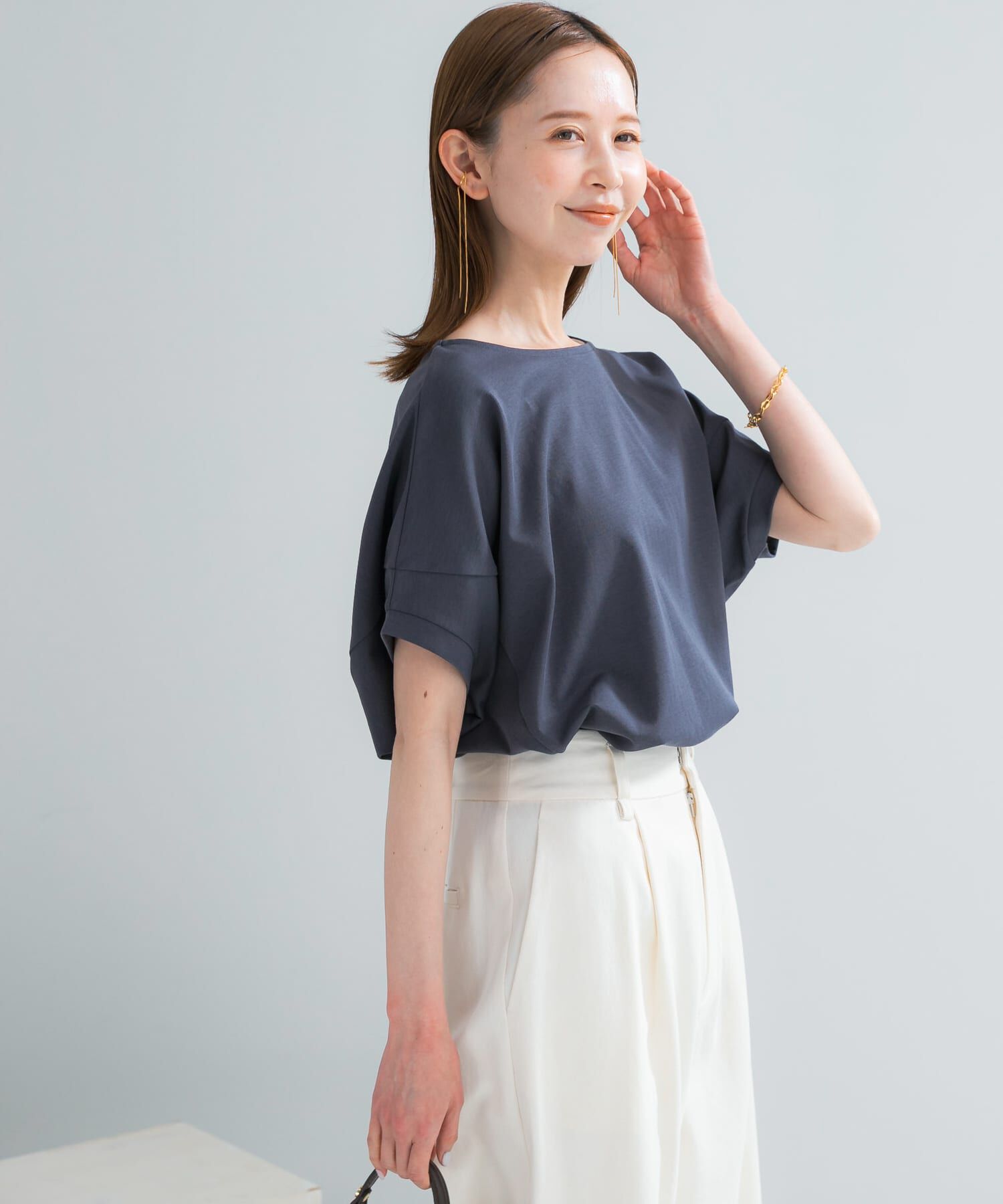 URBAN RESEARCH ROSSO「『WEB/一部店舗限定』UVカットドルマンスリーブプルオーバー」|Tシャツ・カットソー|