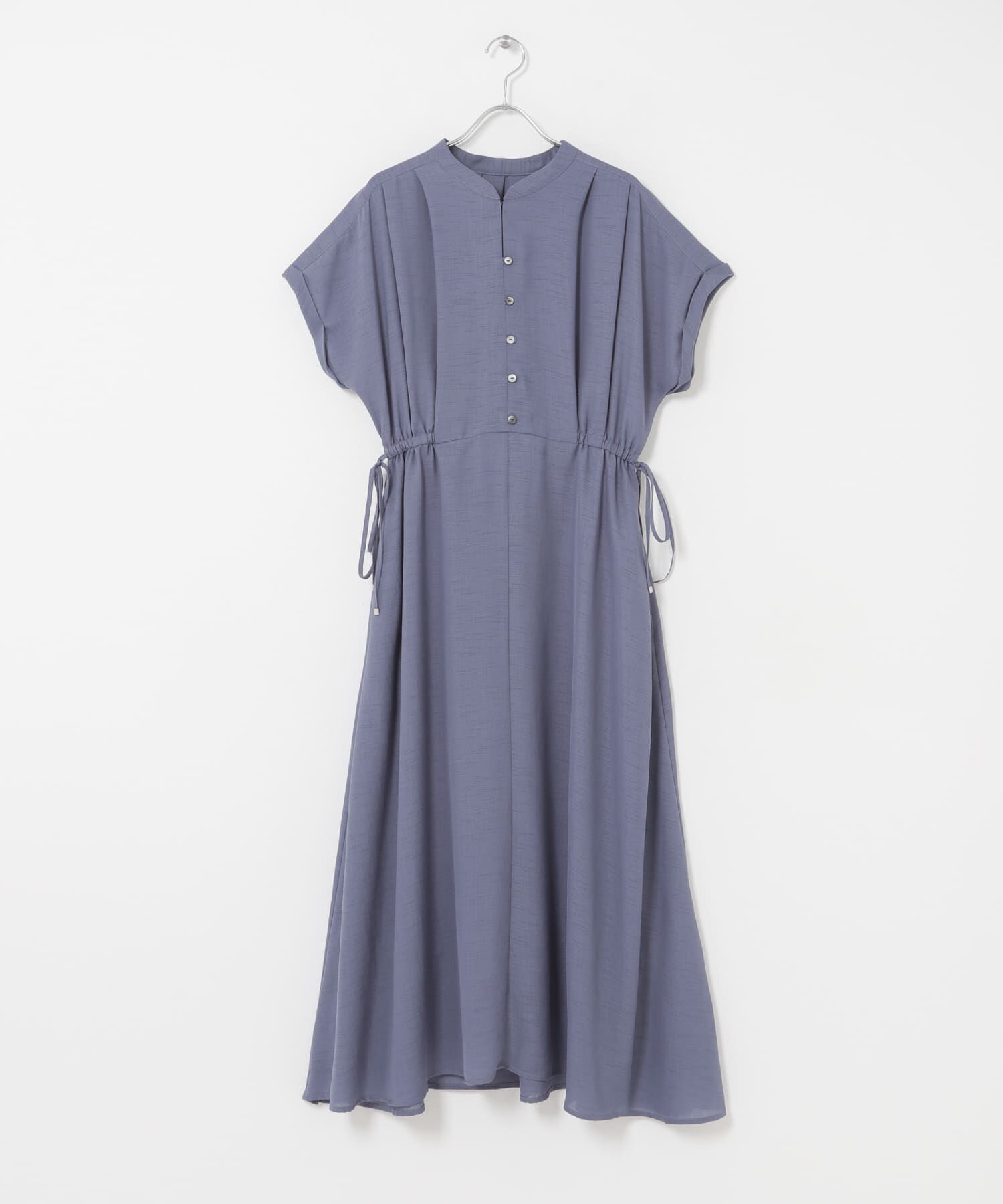 URBAN RESEARCH ROSSO「ウォッシャブルセミシアー2WAYネックワンピース」|ワンピース|