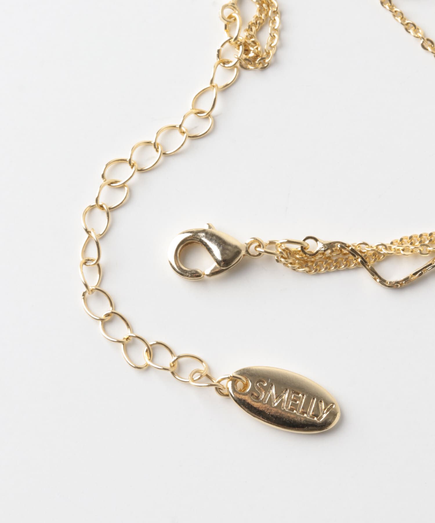 SMELLY「3チェーンレイヤードネックレス」|ネックレス|