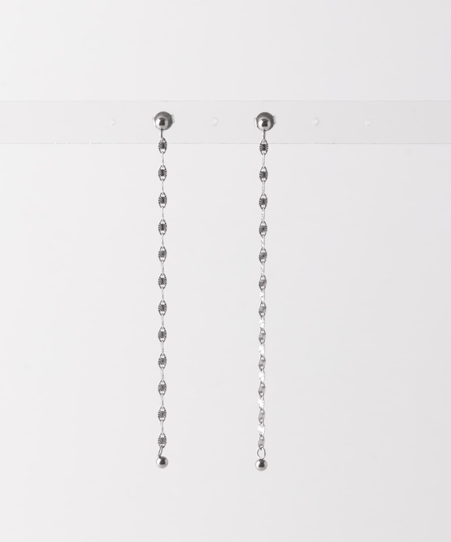 SMELLY「ステンレス2WAYペタルチェーンピアス」|ピアス|