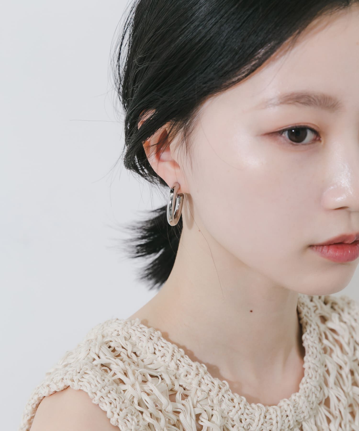 SMELLY「ステンレスボリュームフープイヤリング」|イヤリング|