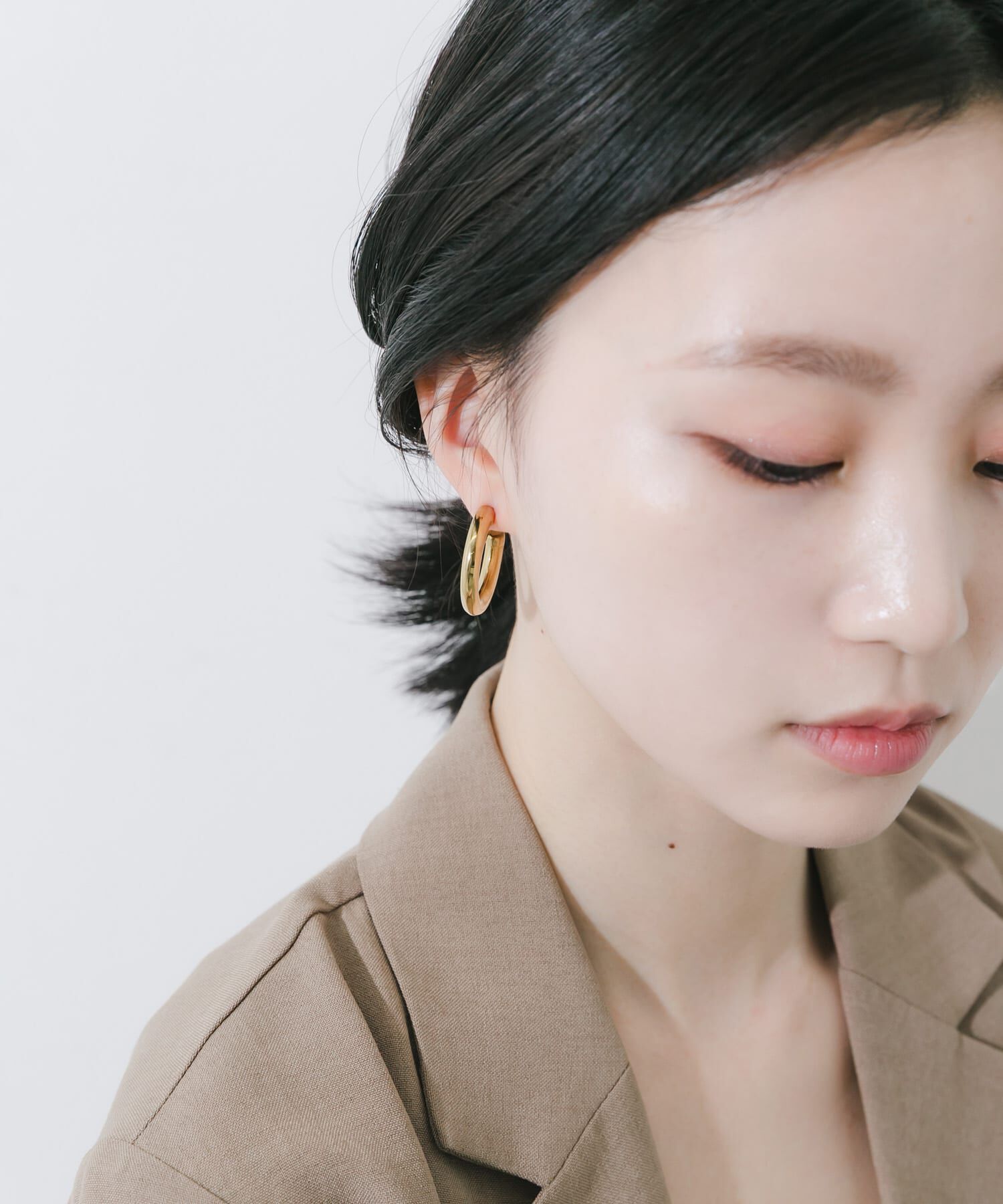 SMELLY「ステンレスボリュームフープイヤリング」|イヤリング|