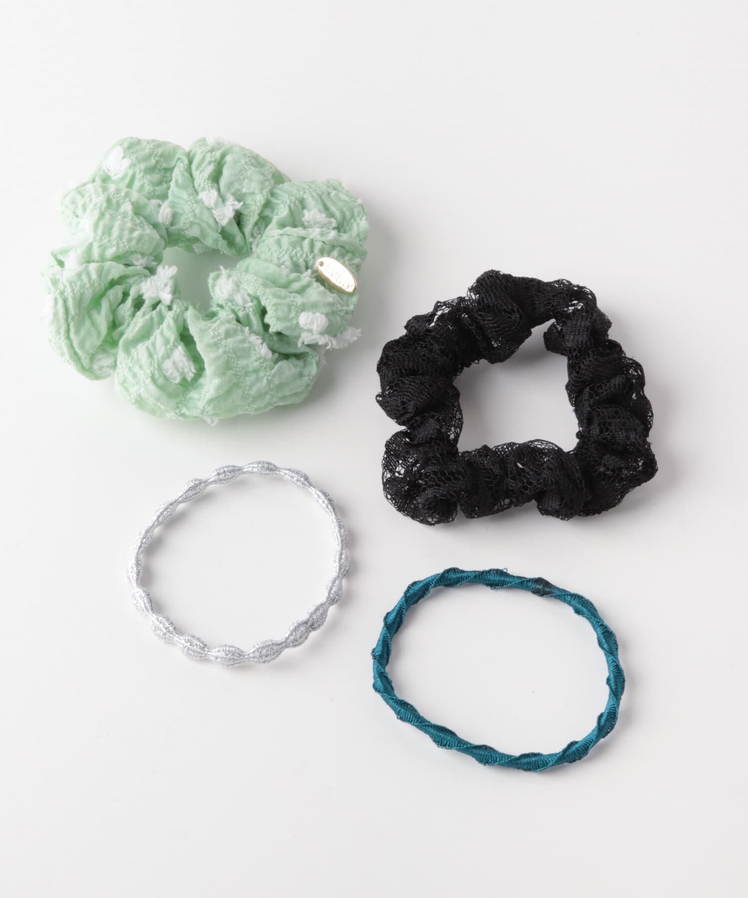 SMELLY「シュシュ4セットゴム」|ヘアゴム・シュシュ|