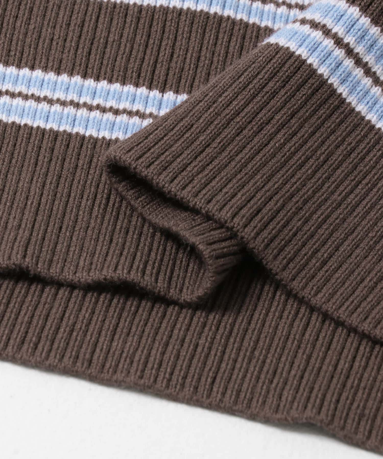 URBAN RESEARCH「コットンシルクハーフスリーブポロ衿ニット」|ニット・セーター|