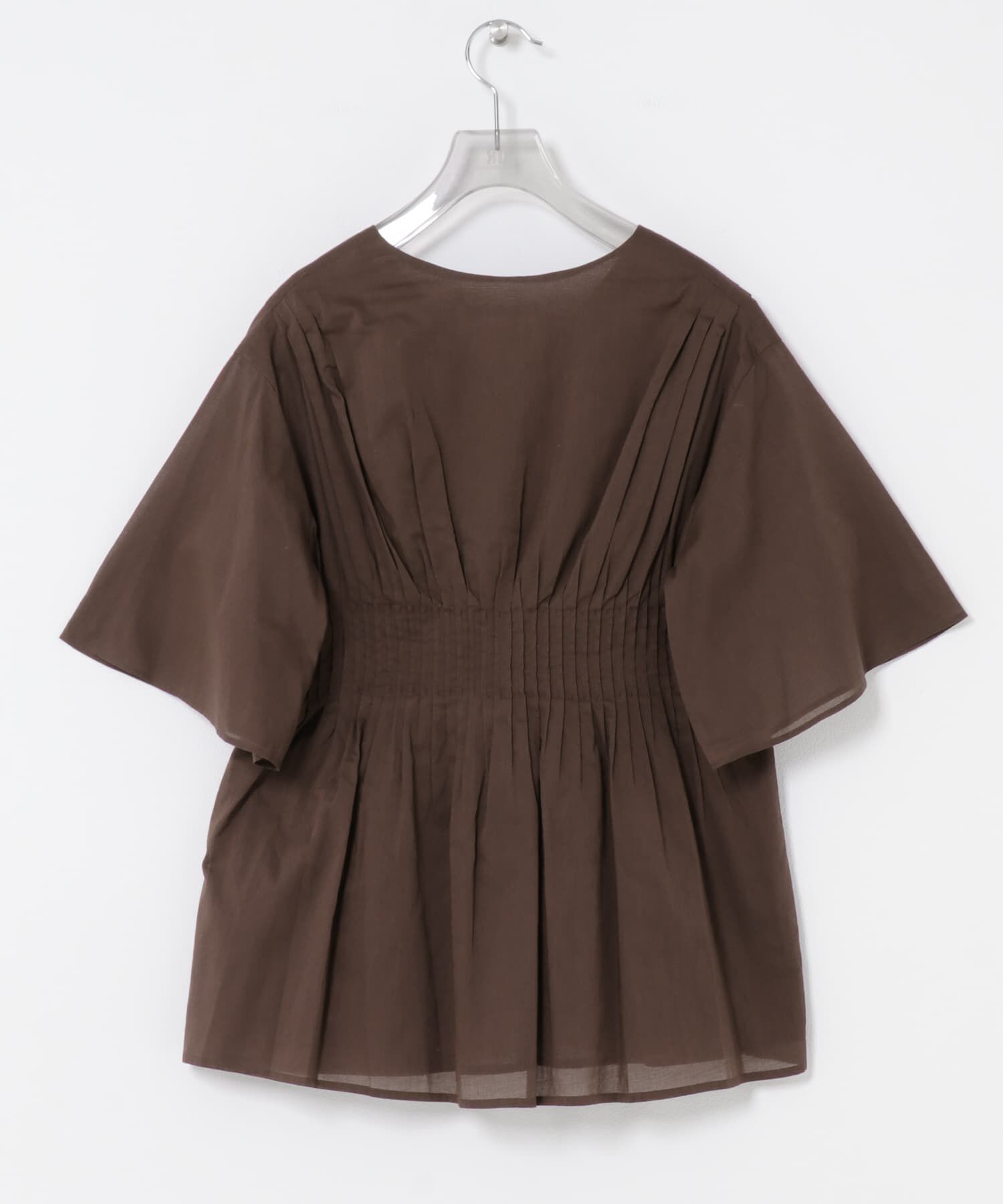 URBAN RESEARCH「コットンボイルタックデザインブラウス」|シャツ・ブラウス|