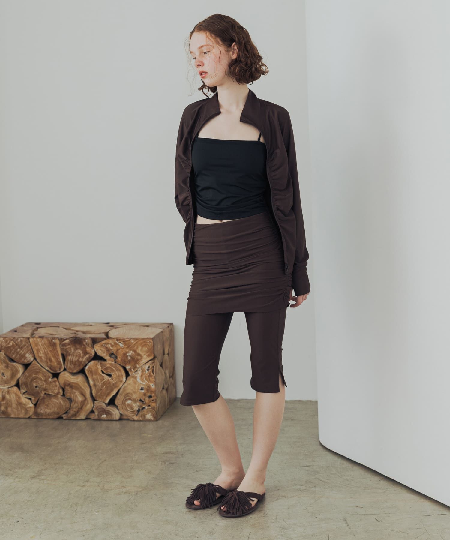 URBAN RESEARCH「Swim URBAN RESEARCH　スイム サイドギャザーブラトップ」|ビキニ|