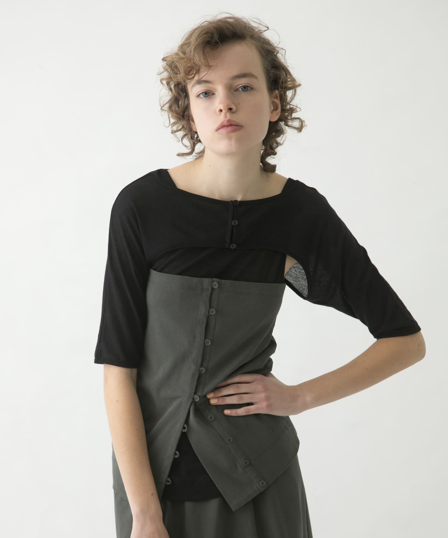 LAATO「mix layered tee」|Tシャツ・カットソー|