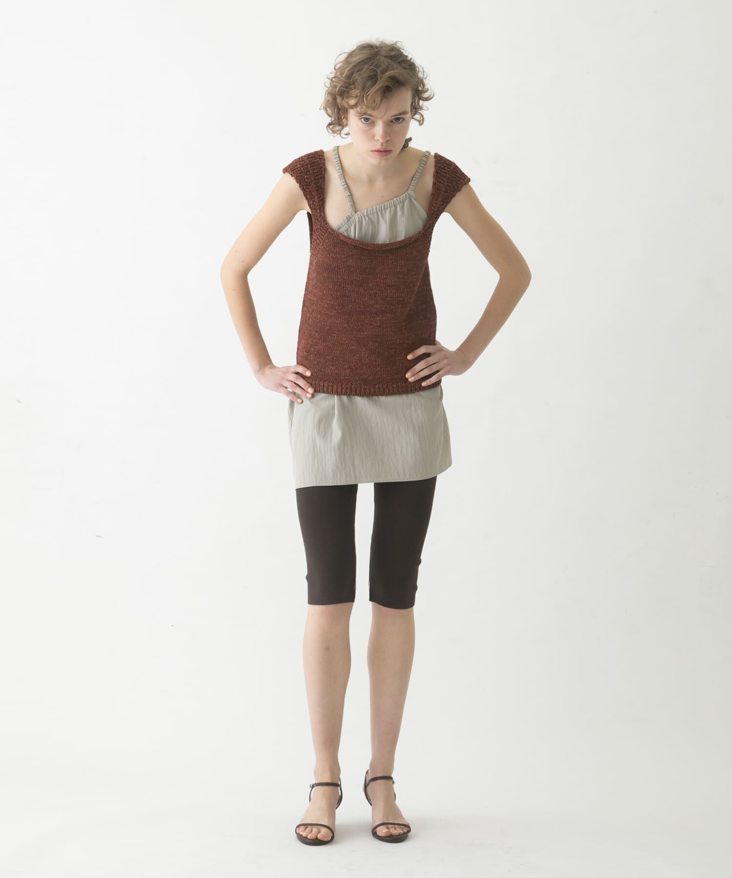 LAATO「half leggings」|レギンス・スパッツ|ブラウン