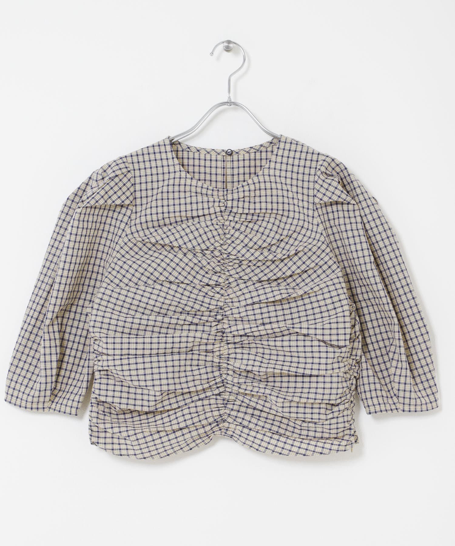  「フロントギャザーコンパクトブラウス」|シャツ・ブラウス|