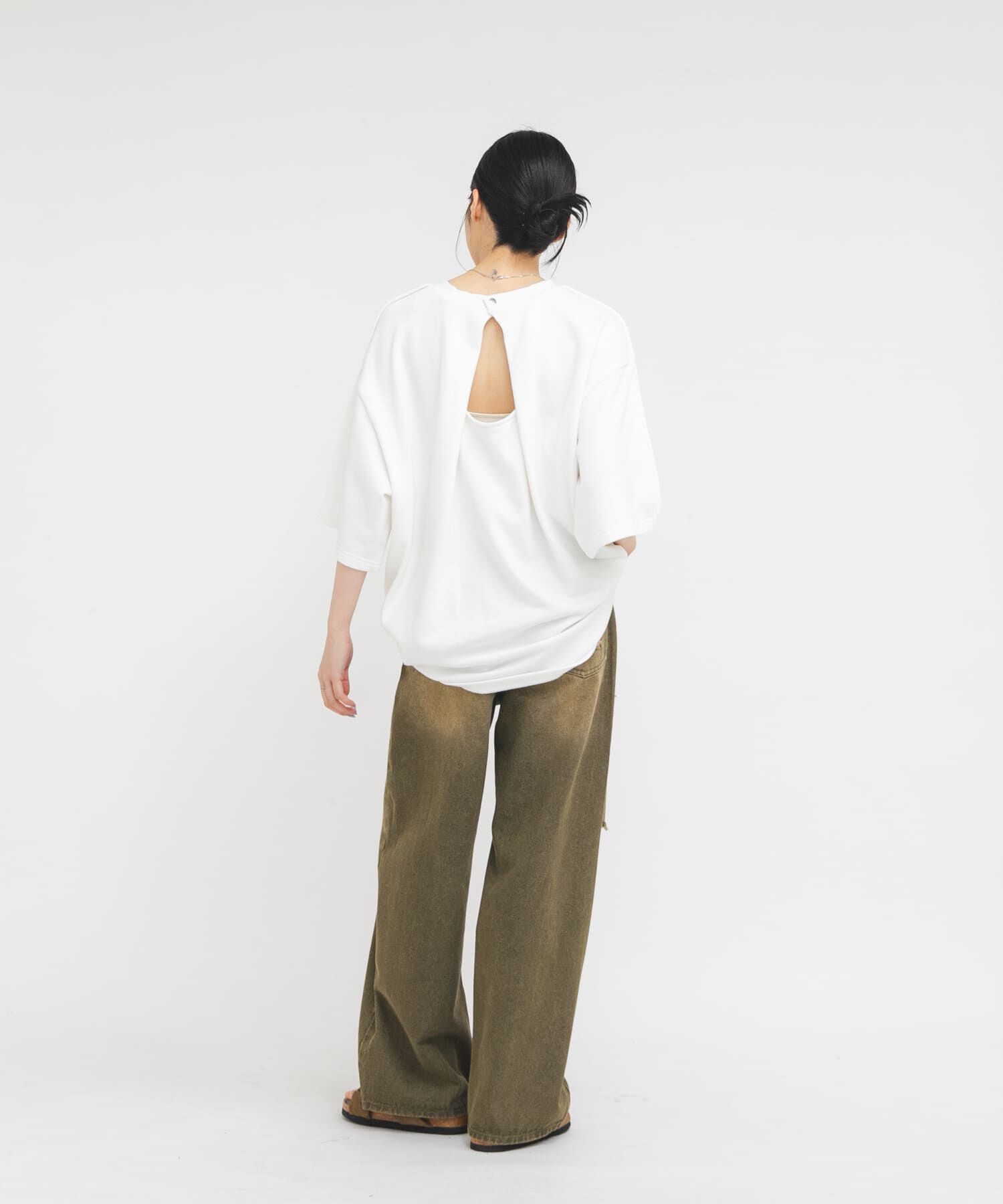 「バックオープンWIDEスウェット」|スウェット・ジャージ|