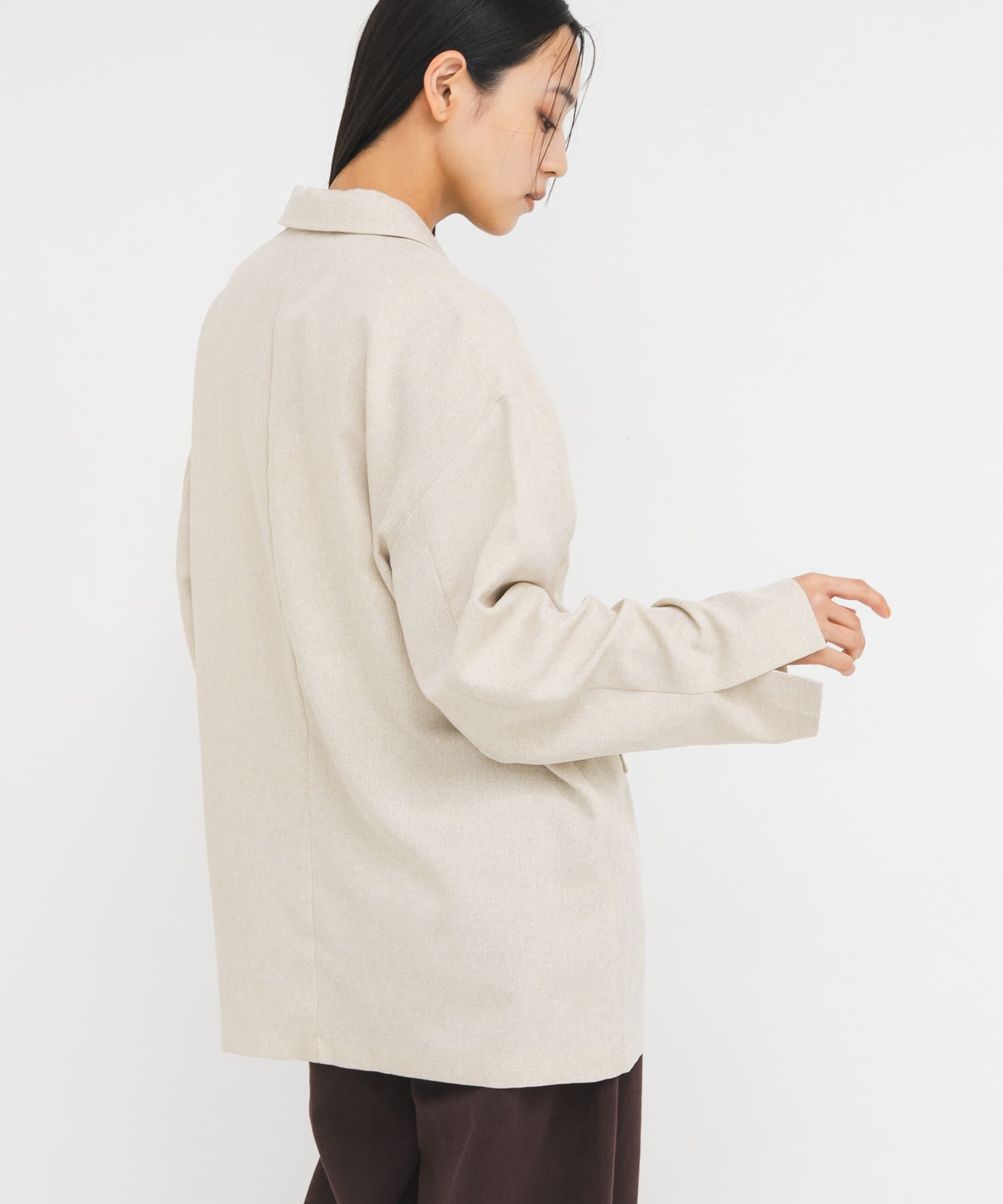  「リネンライクホックジャケット」|その他|