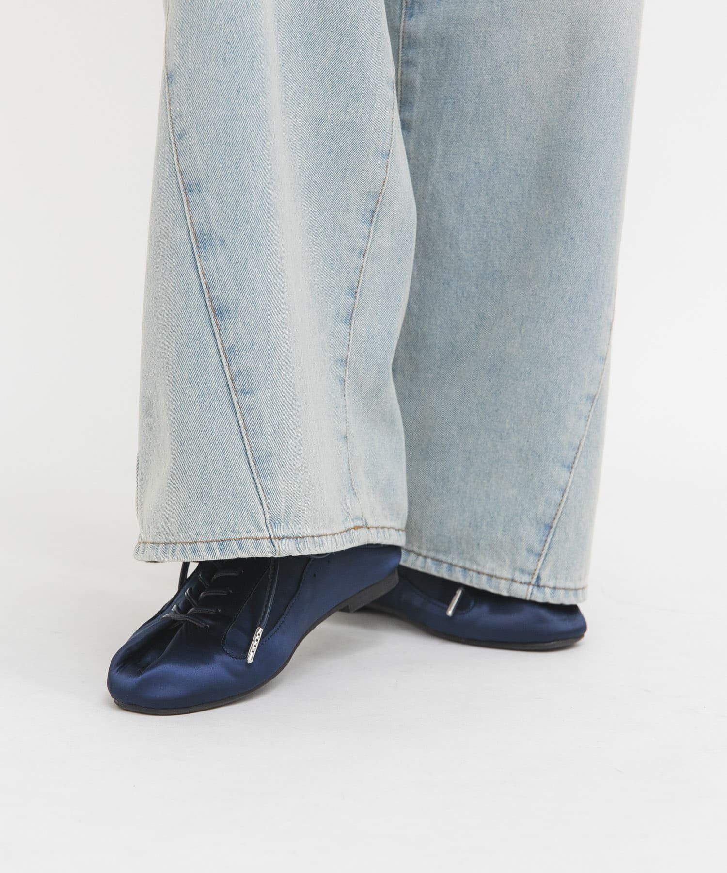  「タンデザインサテンスニーカー」|スニーカー|