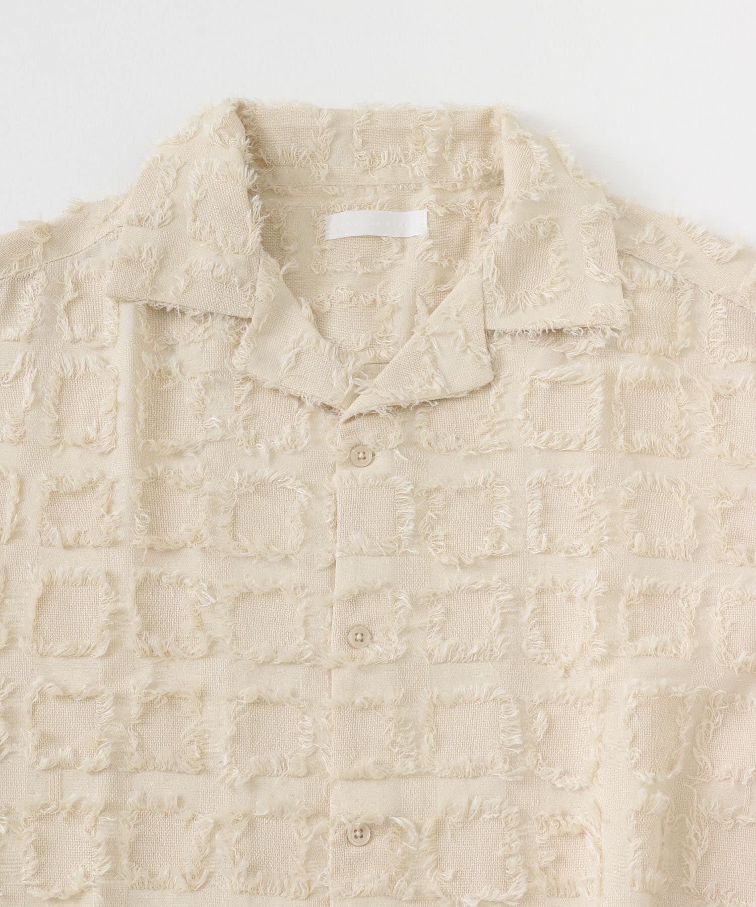 SENSE OF PLACE by URBAN RESEARCH「フリンジオープンカラーシャツ(5分袖)」|シャツ・ブラウス|