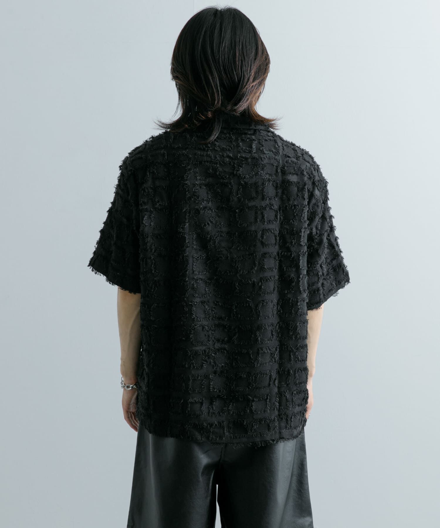 SENSE OF PLACE by URBAN RESEARCH「フリンジオープンカラーシャツ(5分袖)」|シャツ・ブラウス|