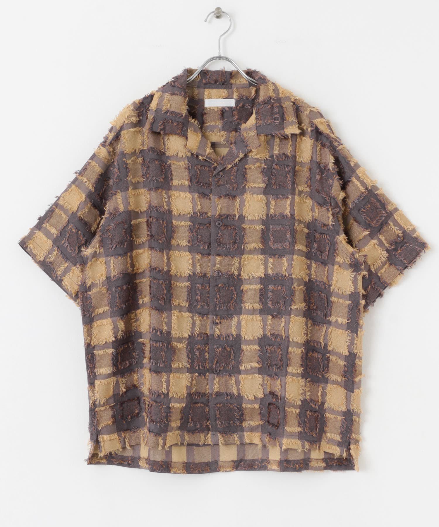 SENSE OF PLACE by URBAN RESEARCH「フリンジオープンカラーシャツ(5分袖)」|シャツ・ブラウス|