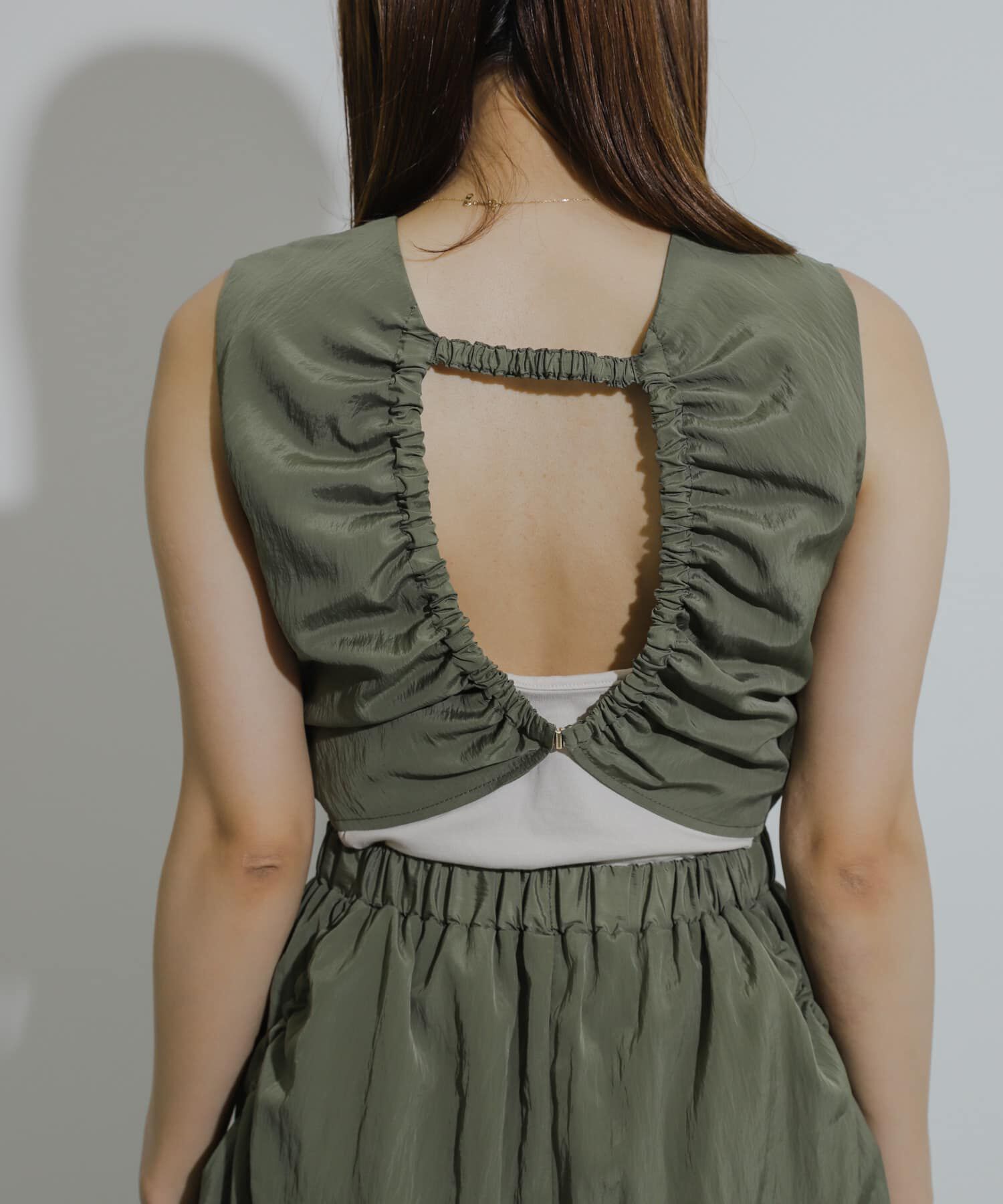 SENSE OF PLACE by URBAN RESEARCH「ナイロンギャザーコクーンワンピース」|ワンピース|