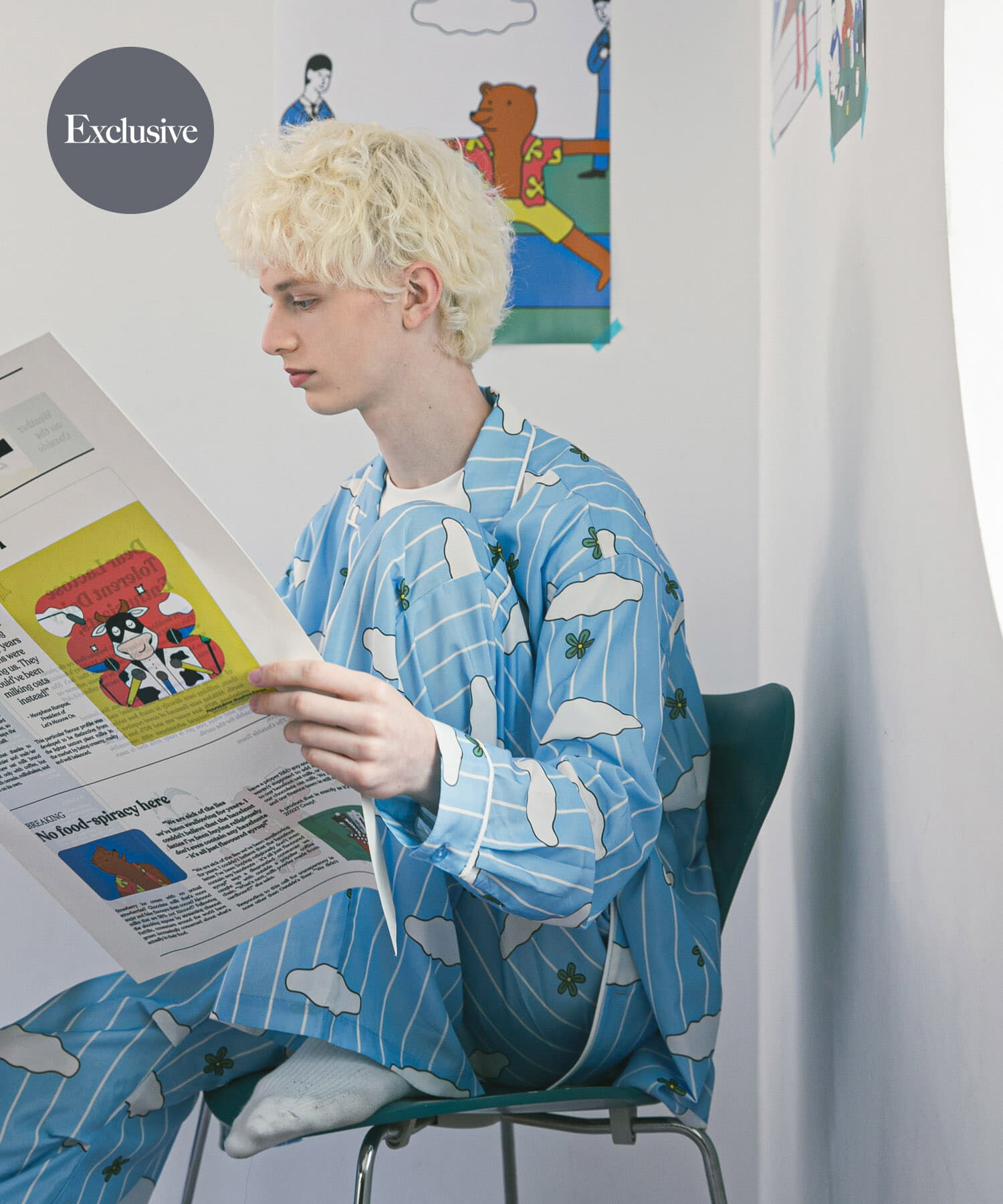 SENSE OF PLACE by URBAN RESEARCH「『別注』OATSIDE&times;SENSE OF PLACE　オープンカラーシャツ」|シャツ・ブラウス|ブルー