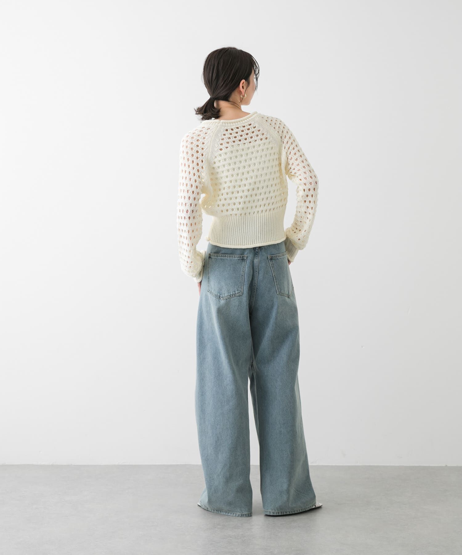 SENSE OF PLACE by URBAN RESEARCH「スパンコールメッシュカーディガン」|カーディガン|