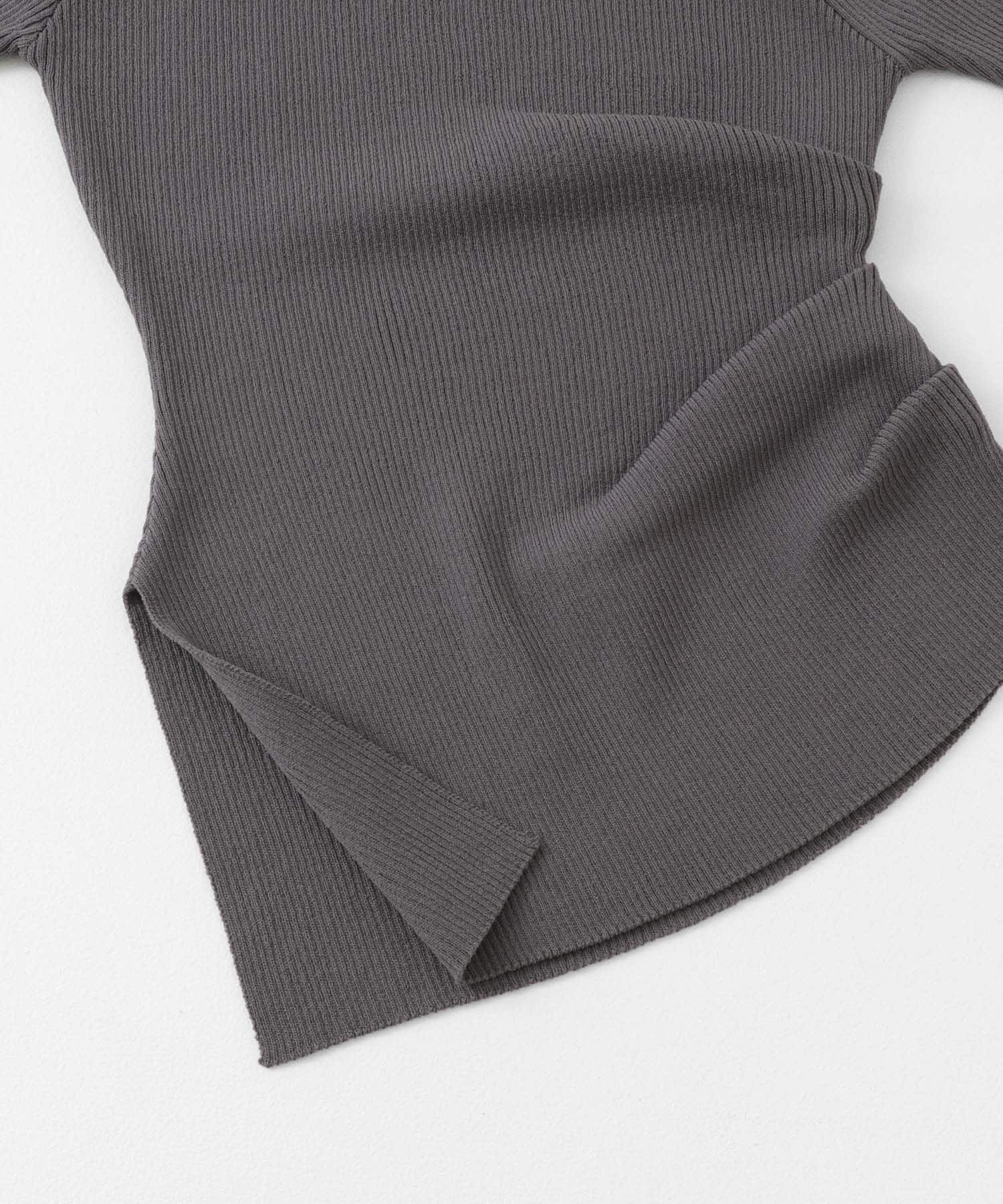 SENSE OF PLACE by URBAN RESEARCH「アシメネックセーター(半袖)」|ニット・セーター|