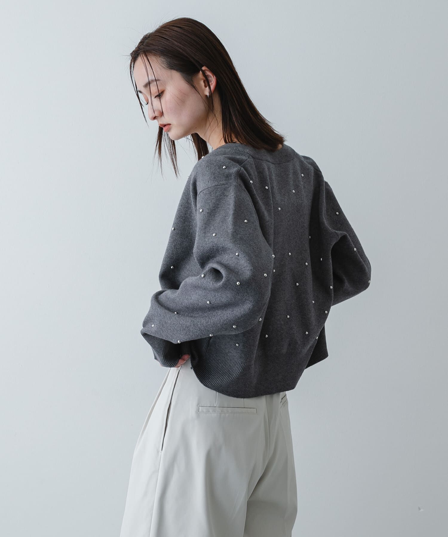 SENSE OF PLACE by URBAN RESEARCH「『洗濯可』ボールビーズカーディガン」|カーディガン|