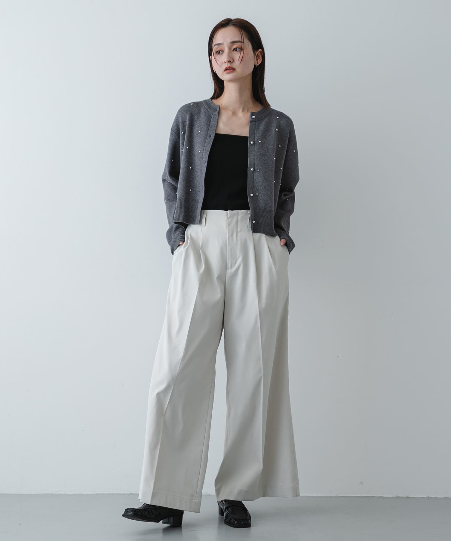 SENSE OF PLACE by URBAN RESEARCH「『洗濯可』ボールビーズカーディガン」|カーディガン|