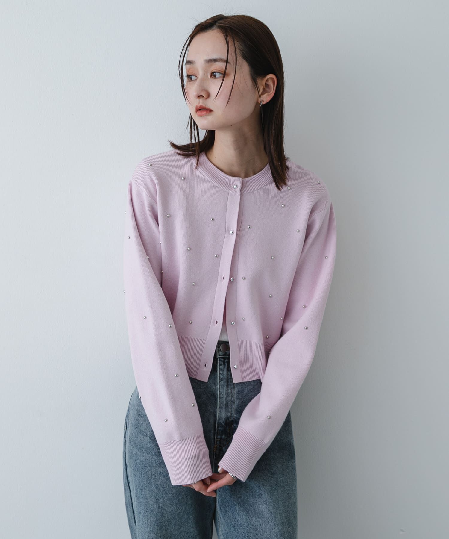 SENSE OF PLACE by URBAN RESEARCH「『洗濯可』ボールビーズカーディガン」|カーディガン|