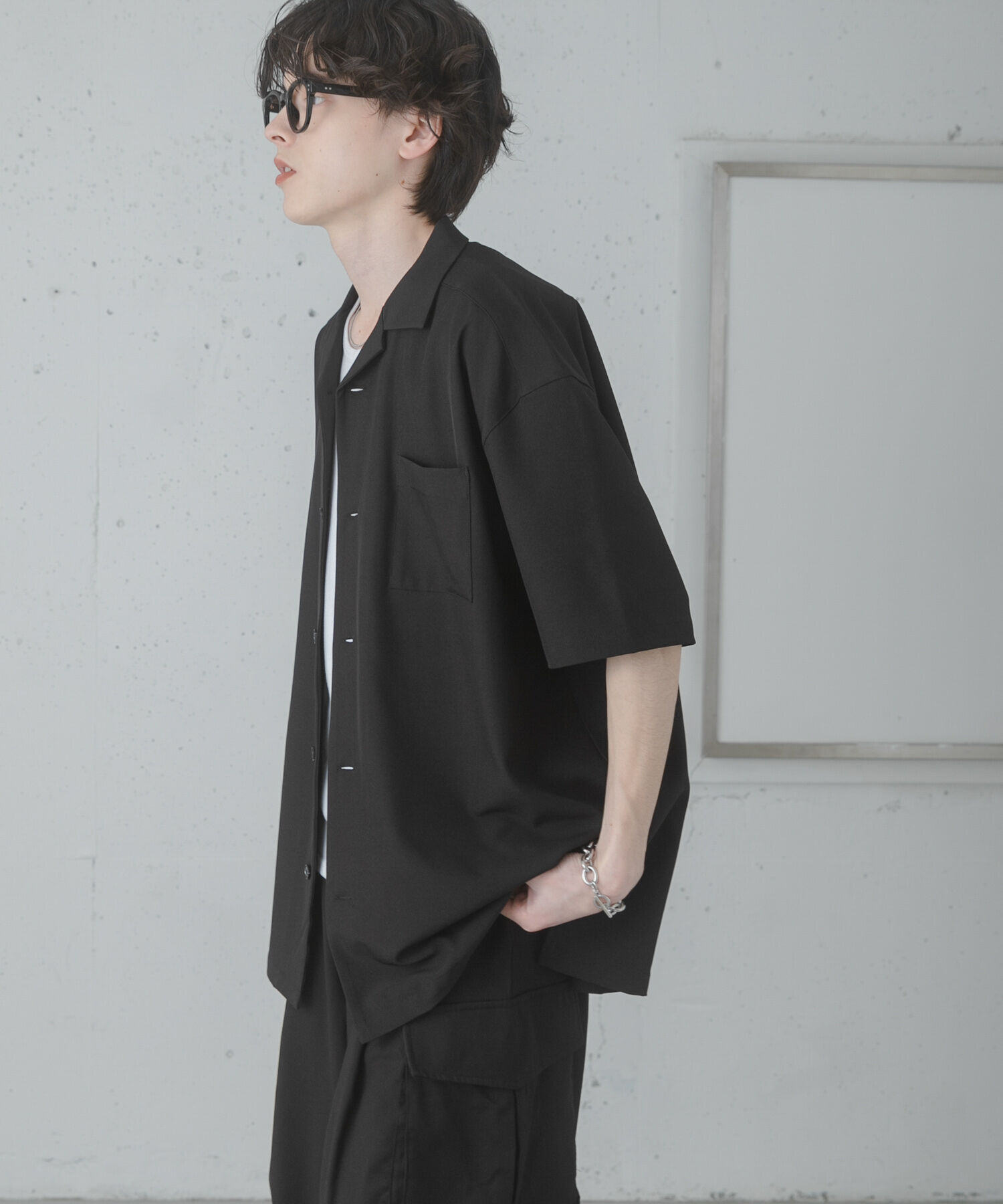 SENSE OF PLACE by URBAN RESEARCH「『速乾』ドライタッチオープンカラールーズショートスリーブシャツ」|シャツ・ブラウス|